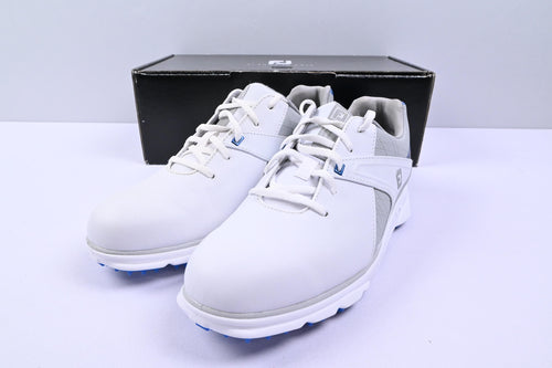 Footjoy Pro SL Golf Shoes / UK Size 8 / White, Grey & Blue