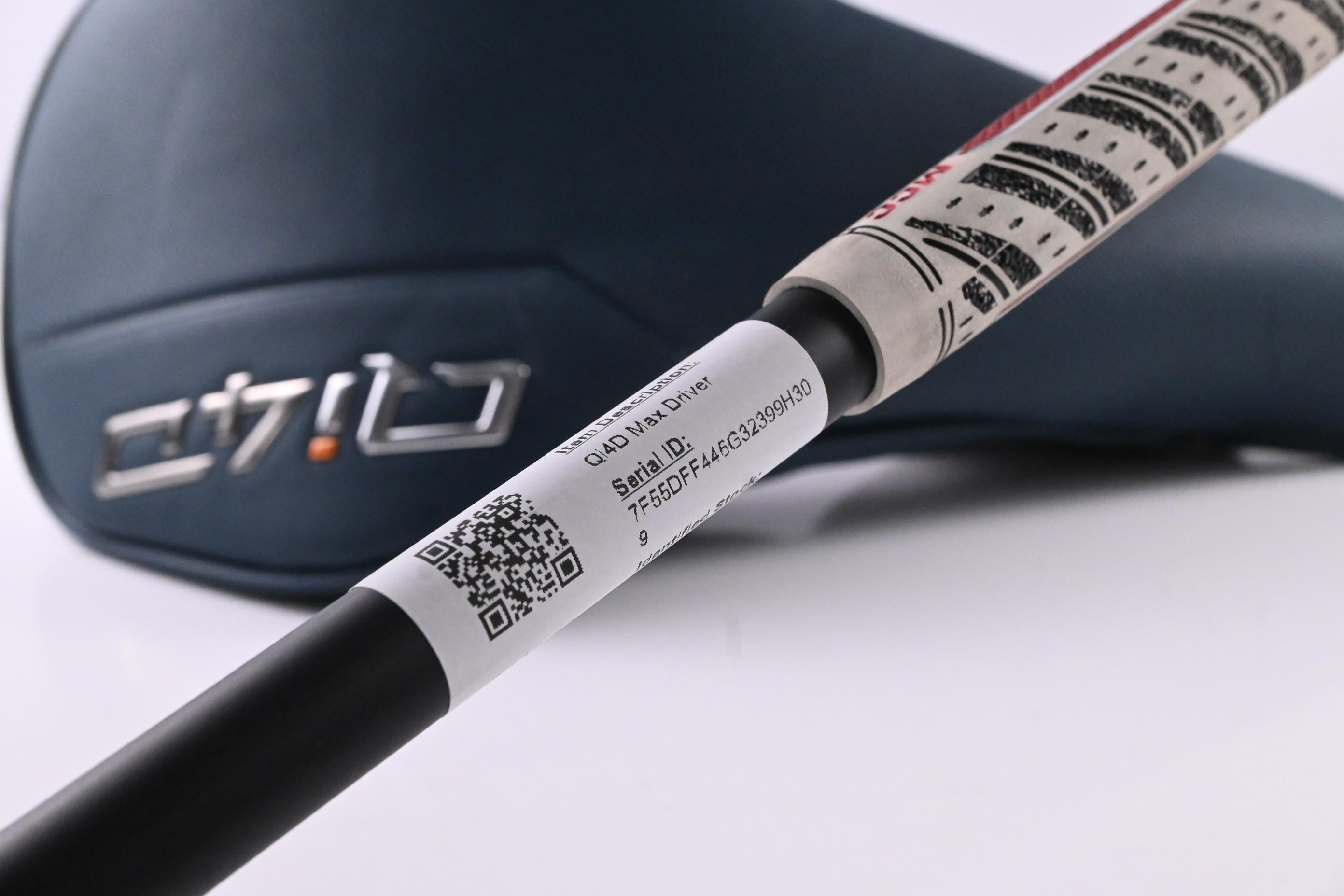 Left Hand Taylormade Qi4D Max Driver / 9 Degree / Stiff Flex Reax Blue 60 Shaft