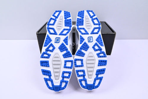 Footjoy Pro SL Golf Shoes / UK Size 8 / White, Grey & Blue