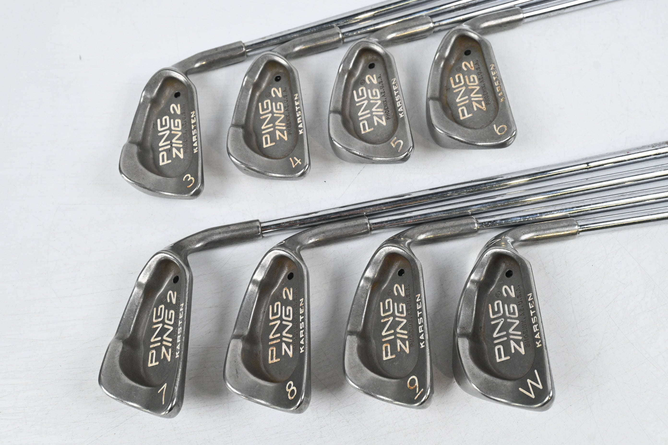 Ping Zing 2 Irons / 3-PW / Black Dot / Stiff Flex Ping JZ Shafts