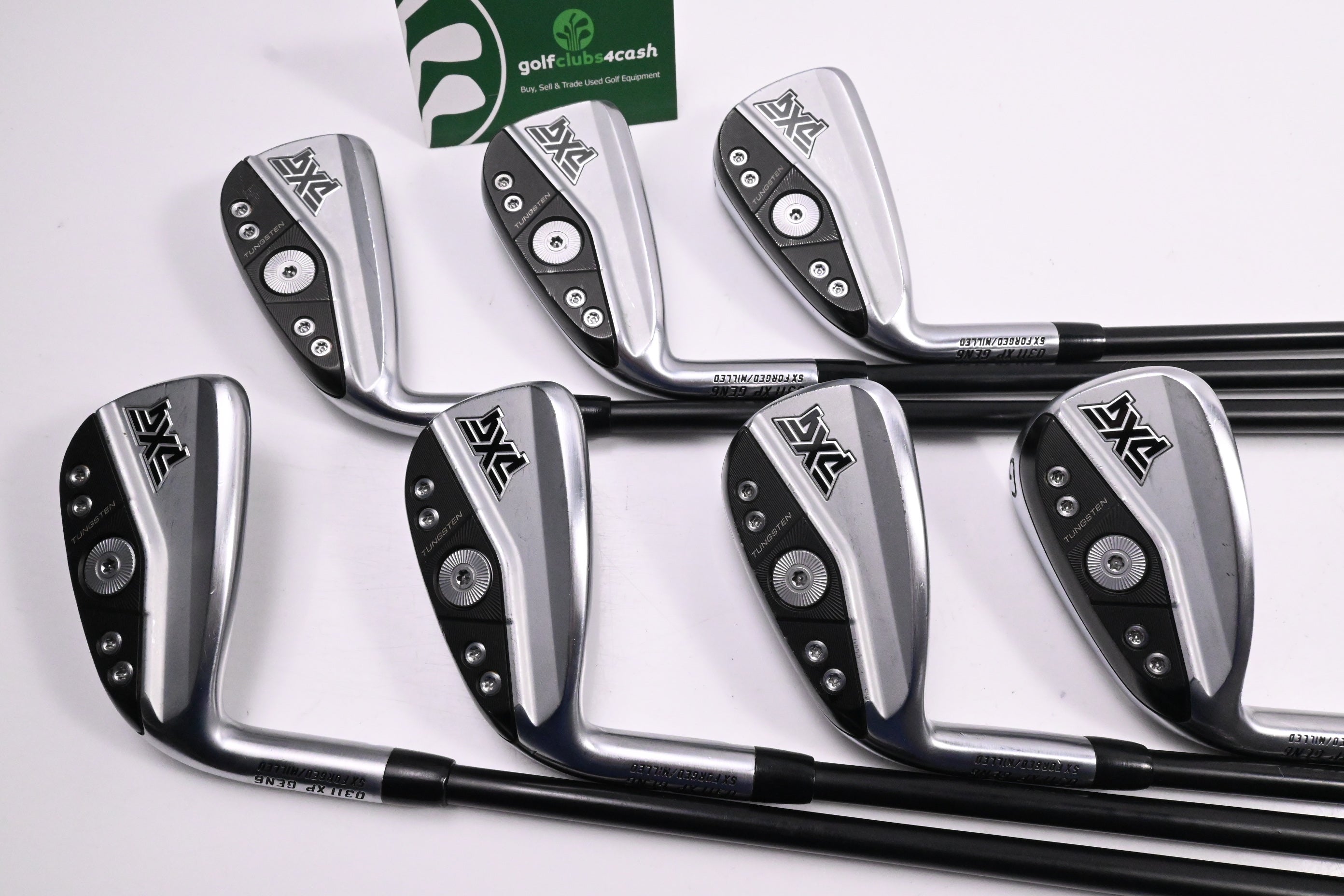 Left Hand PXG 0311 XP Gen6 Irons / 5-PW+GW / Regular+ Flex KBS TGI 70 Shafts