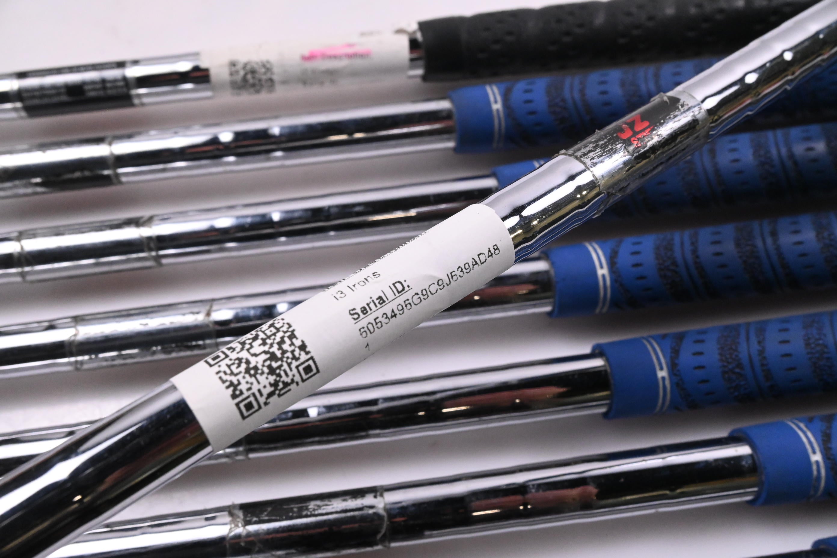 Ping i3 Irons / 4-PW+SW / Blue Dot / Stiff Flex Ping Cushin JZ Red Shafts
