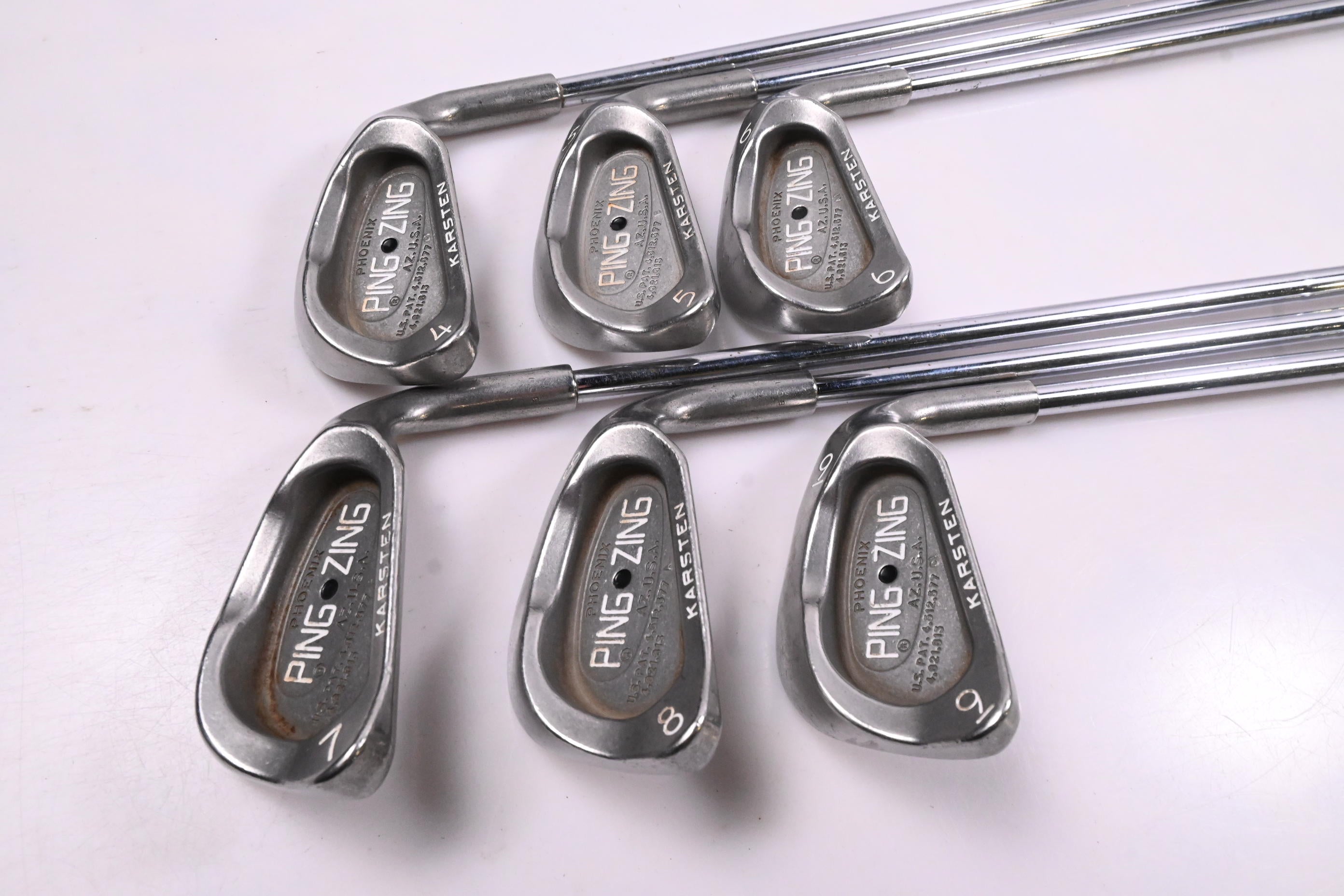 Ping Zing Irons / 4-9i / Black Dot / Stiff Flex Ping Karsten JZ Red Shafts