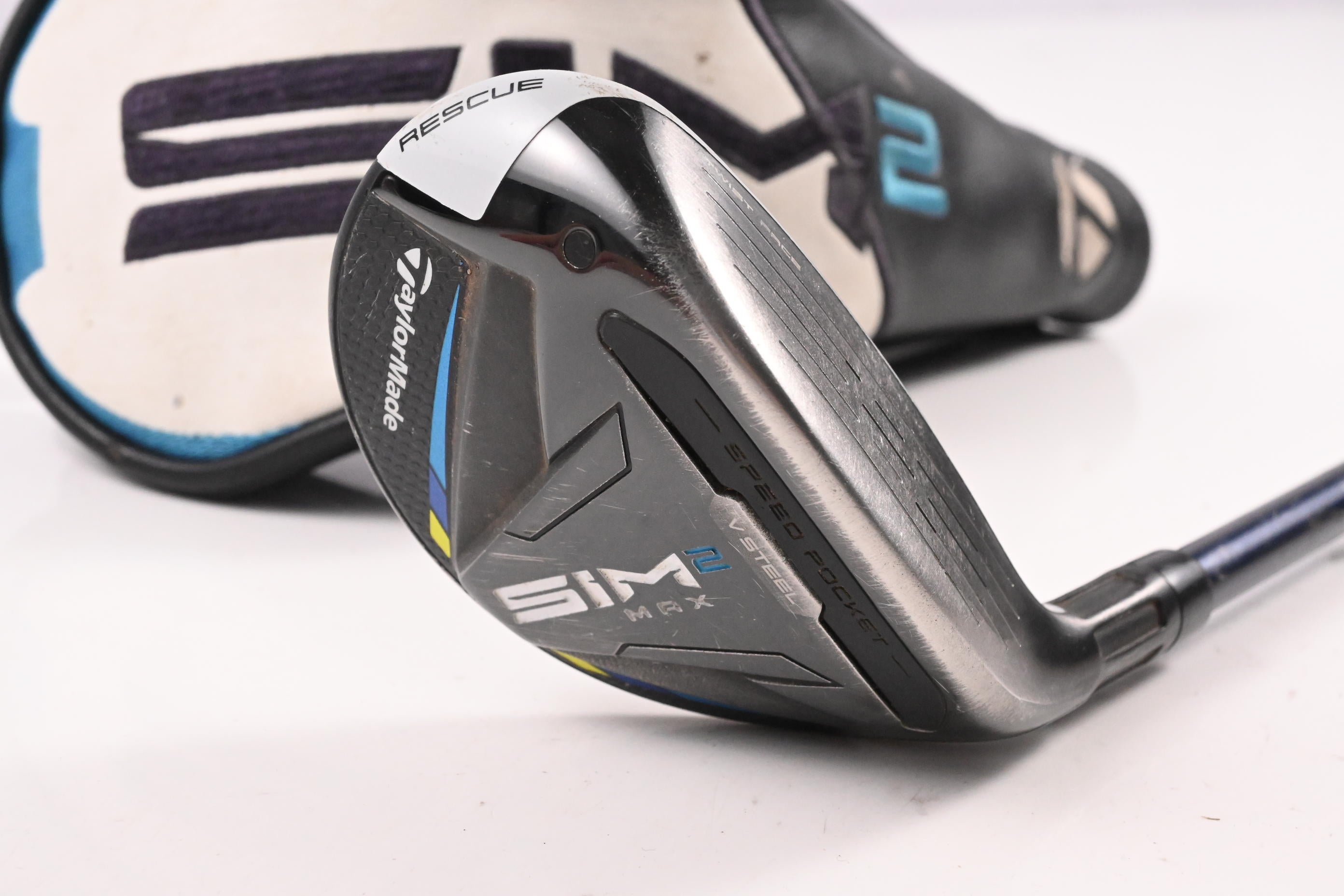 Taylormade SIM2 Max #3 Hybrid / 19 Degree / Stiff Flex Ventus Blue 7 Shaft