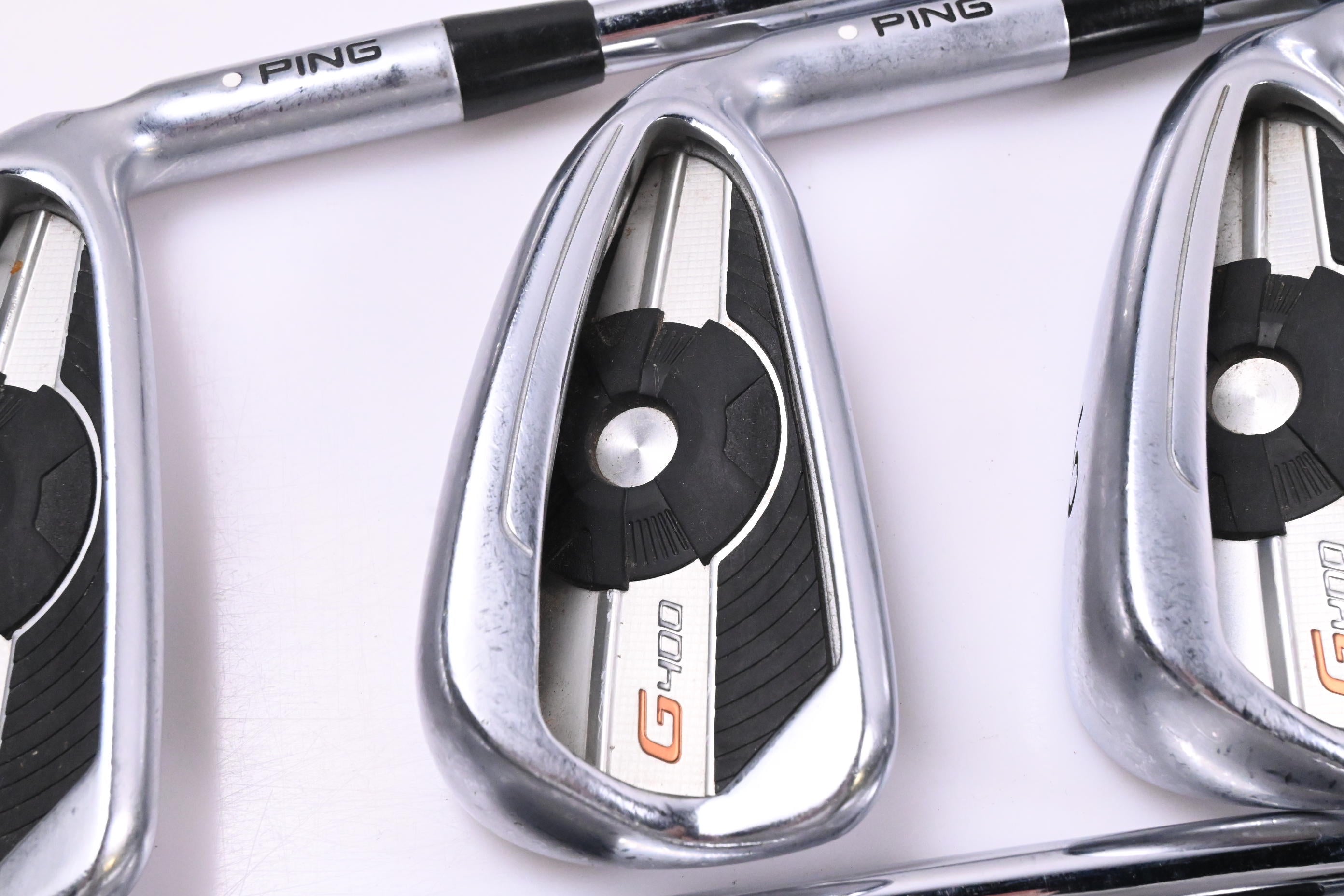 Ping G400 Irons / 4-9i / White Dot / Regular Flex Ping AWT 2.0 Shafts