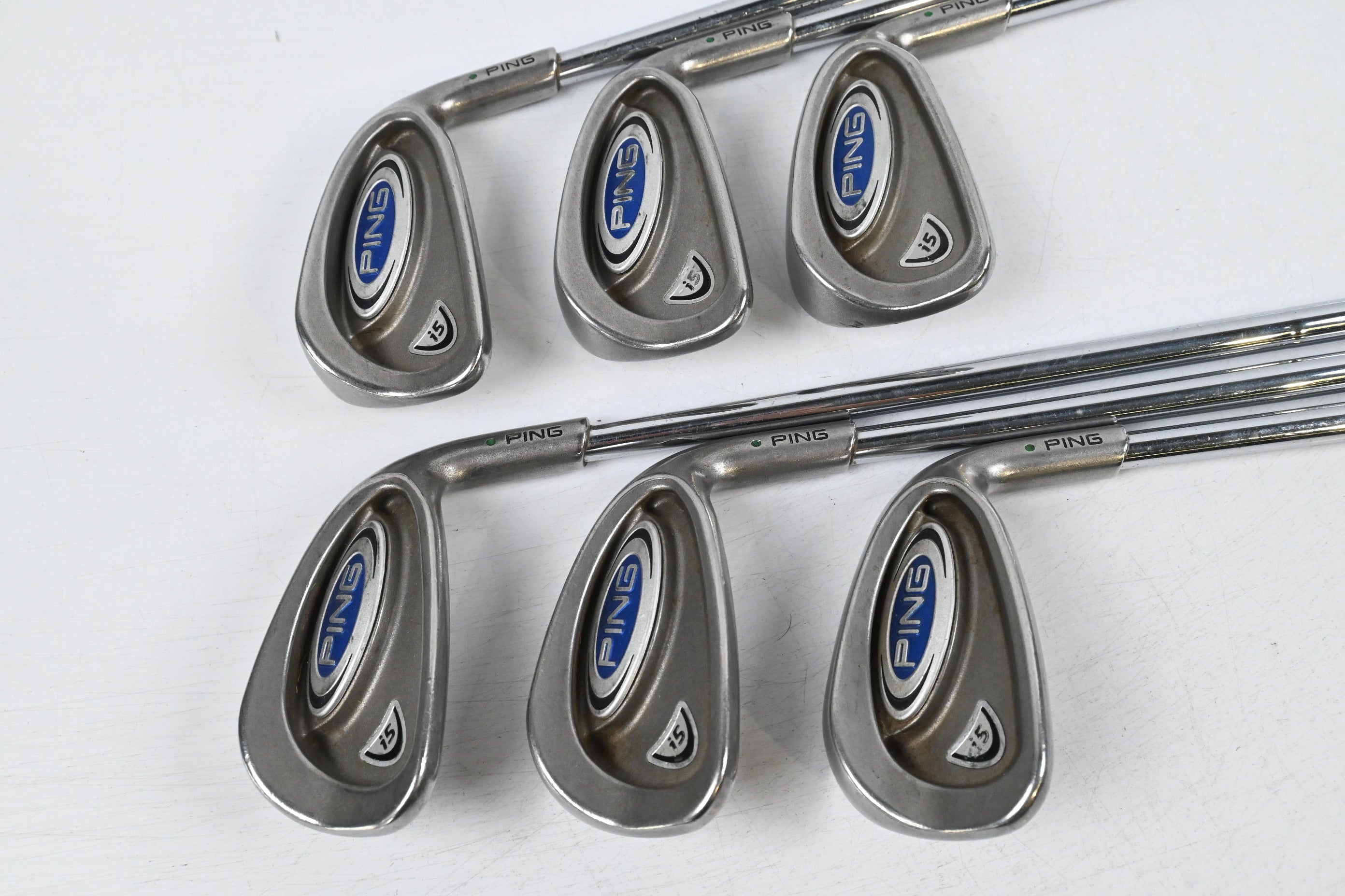 Ping i5 Irons / 5-PW / Green Dot / Regular Flex Steel Shafts
