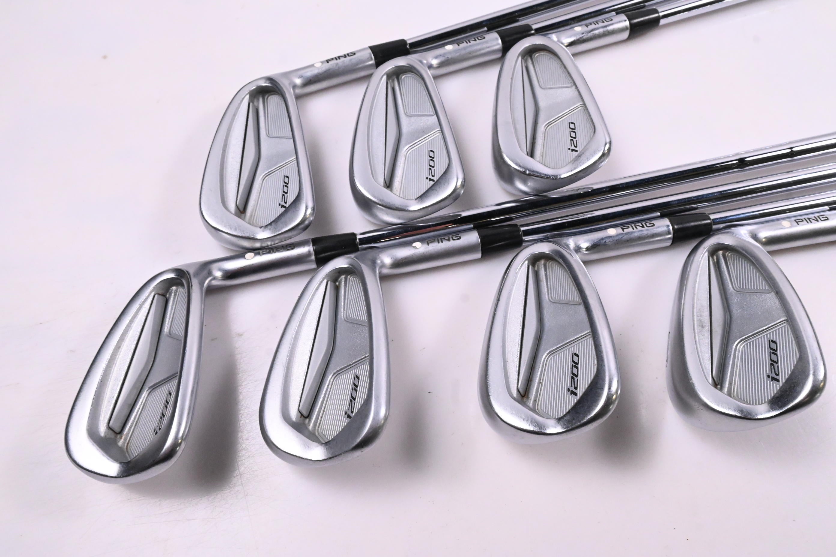 Ping i200 Irons / 5-PW+UW / White Dot / Stiff Flex N.S.Pro Modus3 Tour 105 Shafts