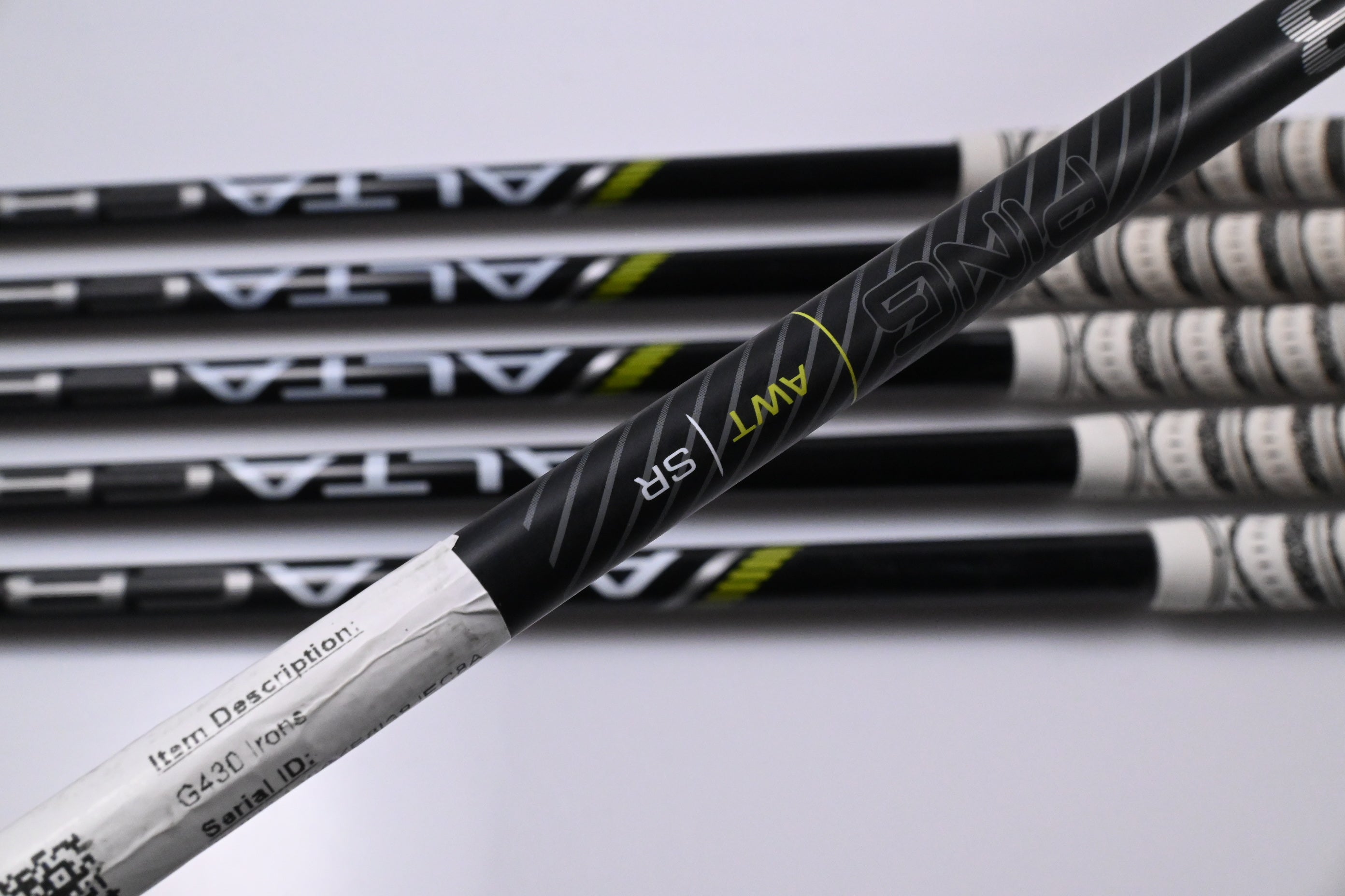 Ping G430 Irons / 7-PW+45°+50° / Orange Dot / Senior Flex Ping ALTA CB Black AWT