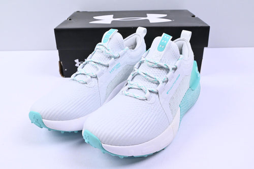 Ladies Under Armour Phantom Golf Shoes / UK Size 5.5 / Grey & Teal