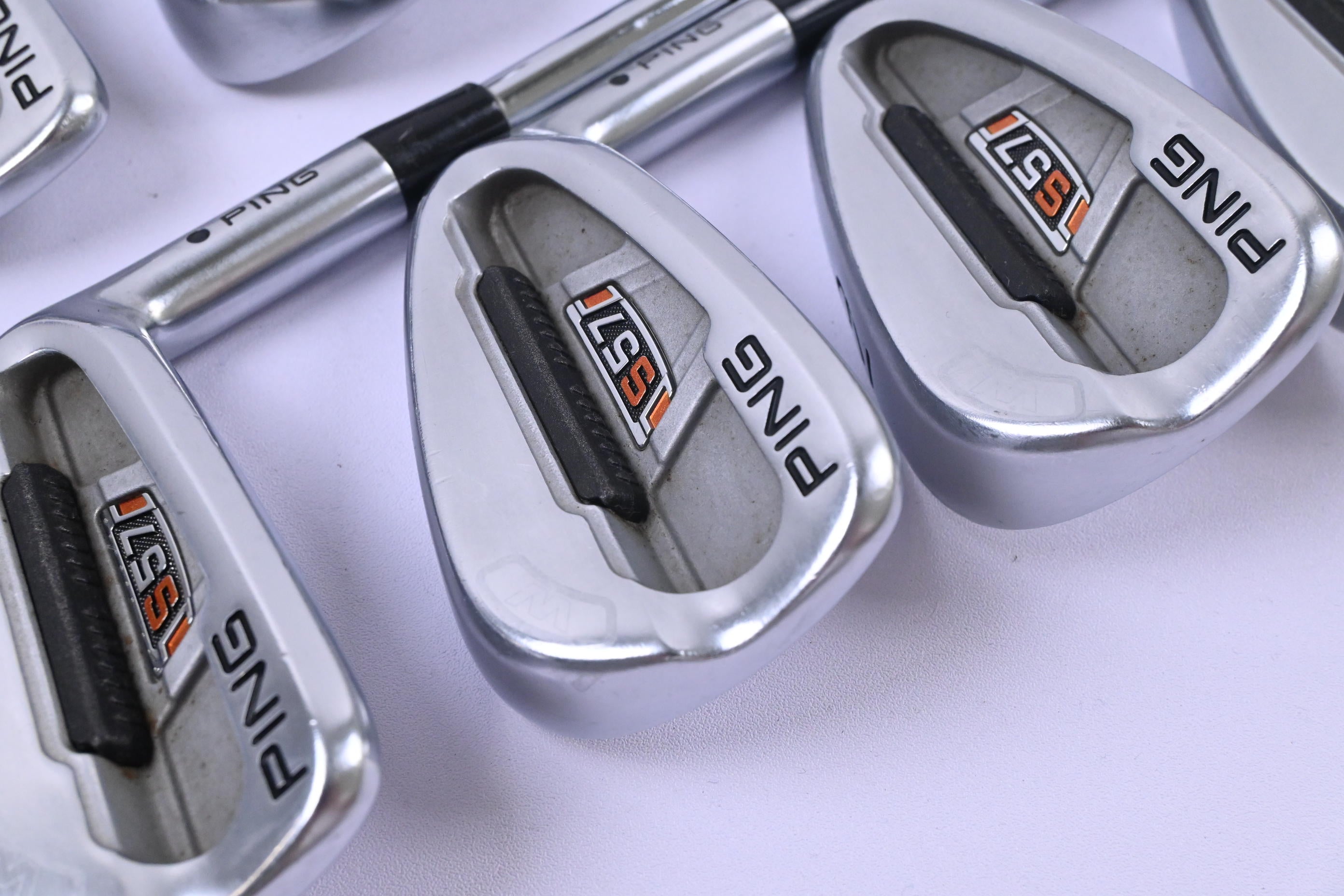 Ping S57 Irons / 3-PW / Black Dot / Regular Flex Ping AWT Shafts