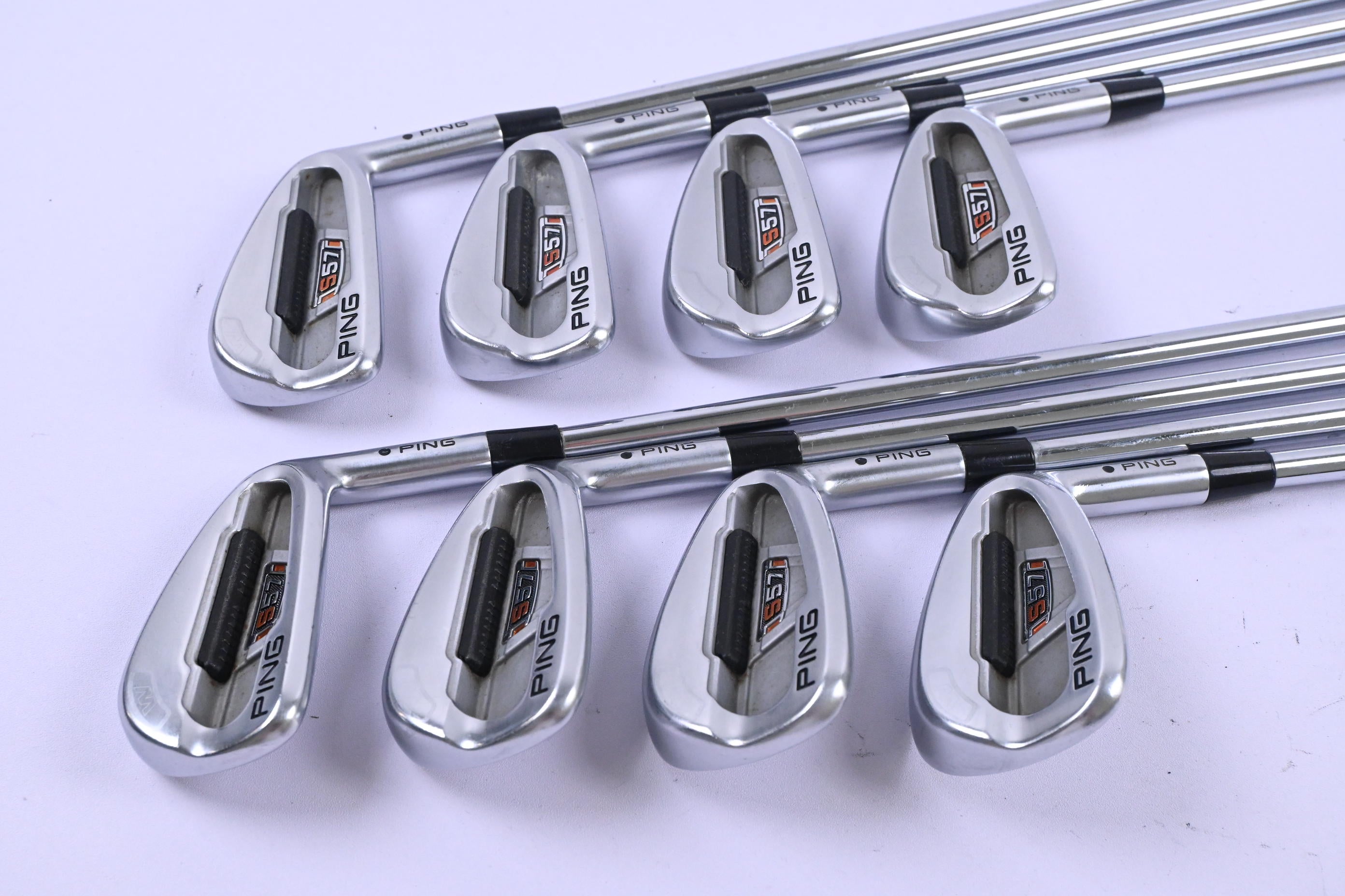 Ping S57 Irons / 3-PW / Black Dot / Regular Flex Ping AWT Shafts