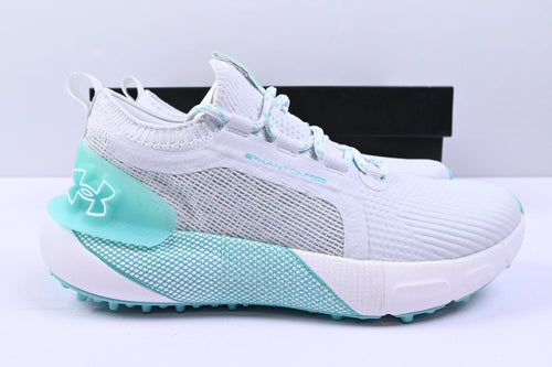 Ladies Under Armour Phantom Golf Shoes / UK Size 5.5 / Grey & Teal