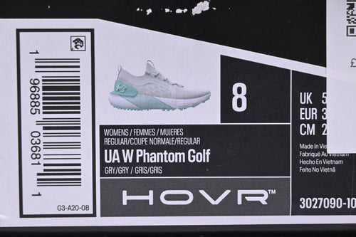 Ladies Under Armour Phantom Golf Shoes / UK Size 5.5 / Grey & Teal