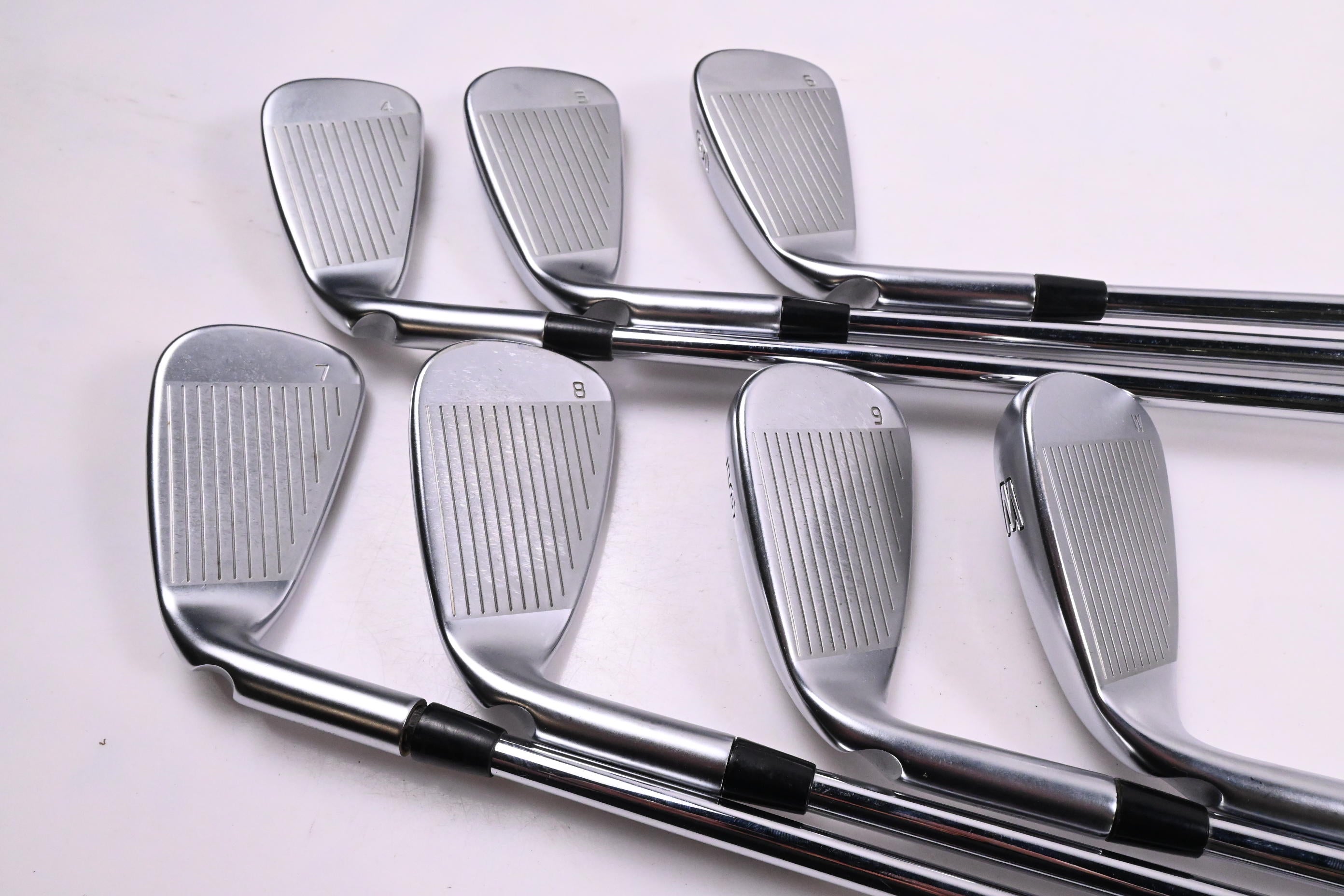 Ping G410 Irons / 4-PW / Blue Dot / Stiff Flex Ping AWT 2.0 Shafts