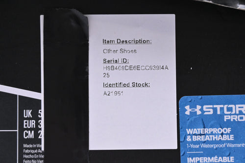 Ladies Under Armour Phantom Golf Shoes / UK Size 5.5 / Grey & Teal