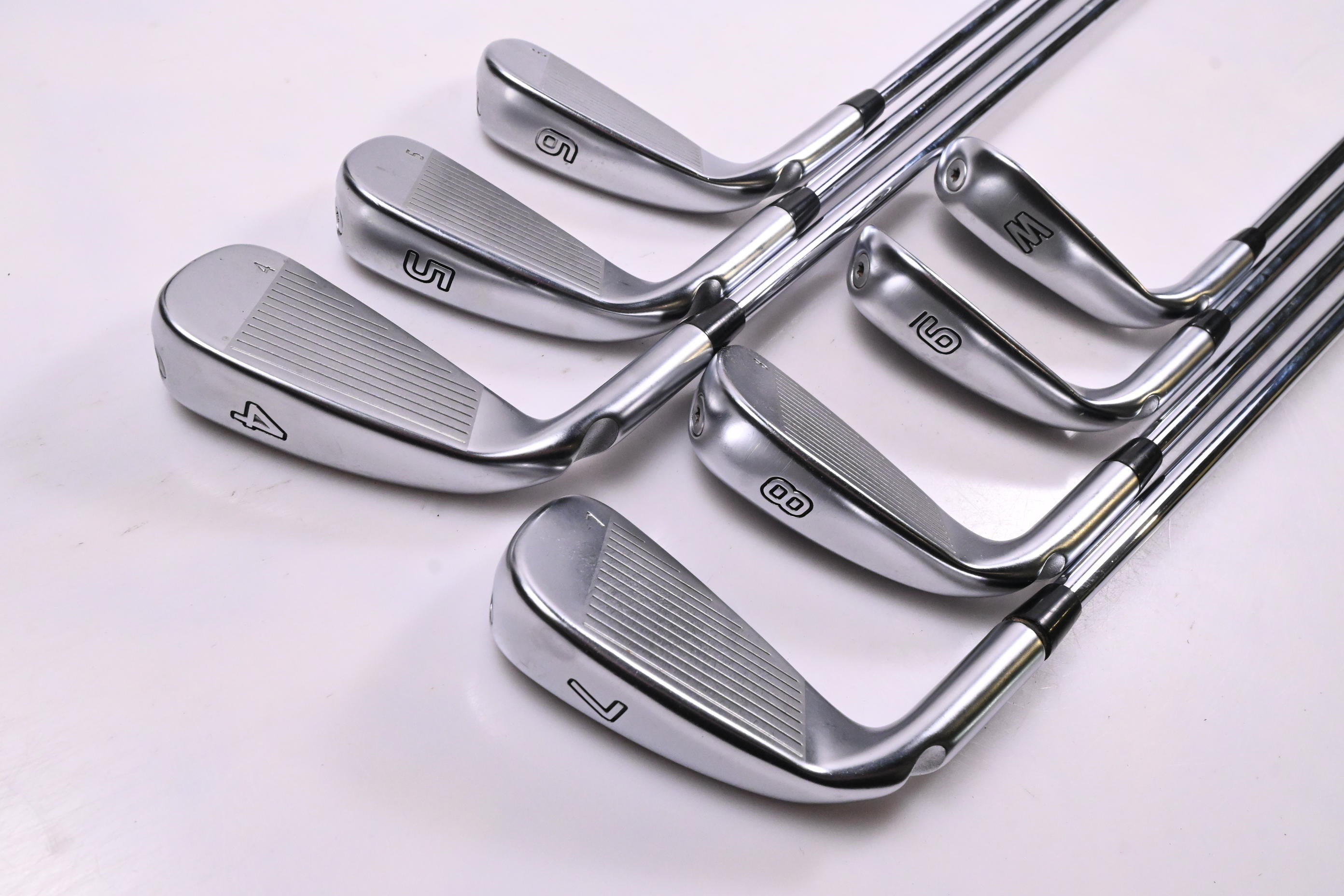 Ping G410 Irons / 4-PW / Blue Dot / Stiff Flex Ping AWT 2.0 Shafts