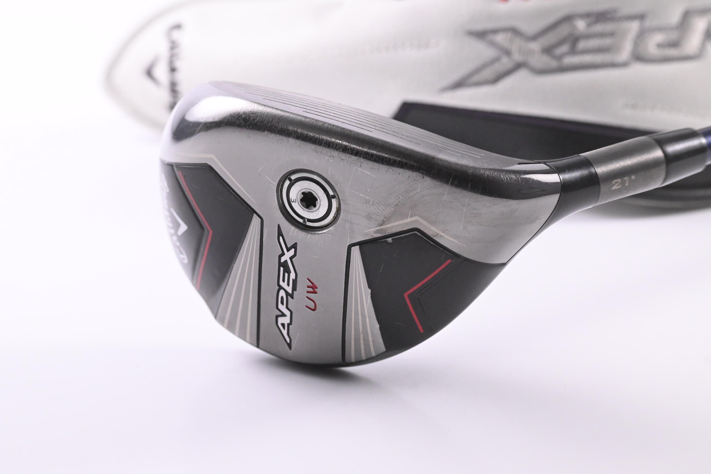 Tour Issue Callaway Apex UW 24 #4 Hybrid / 21 Degree / Stiff Flex Ventus TR Blue