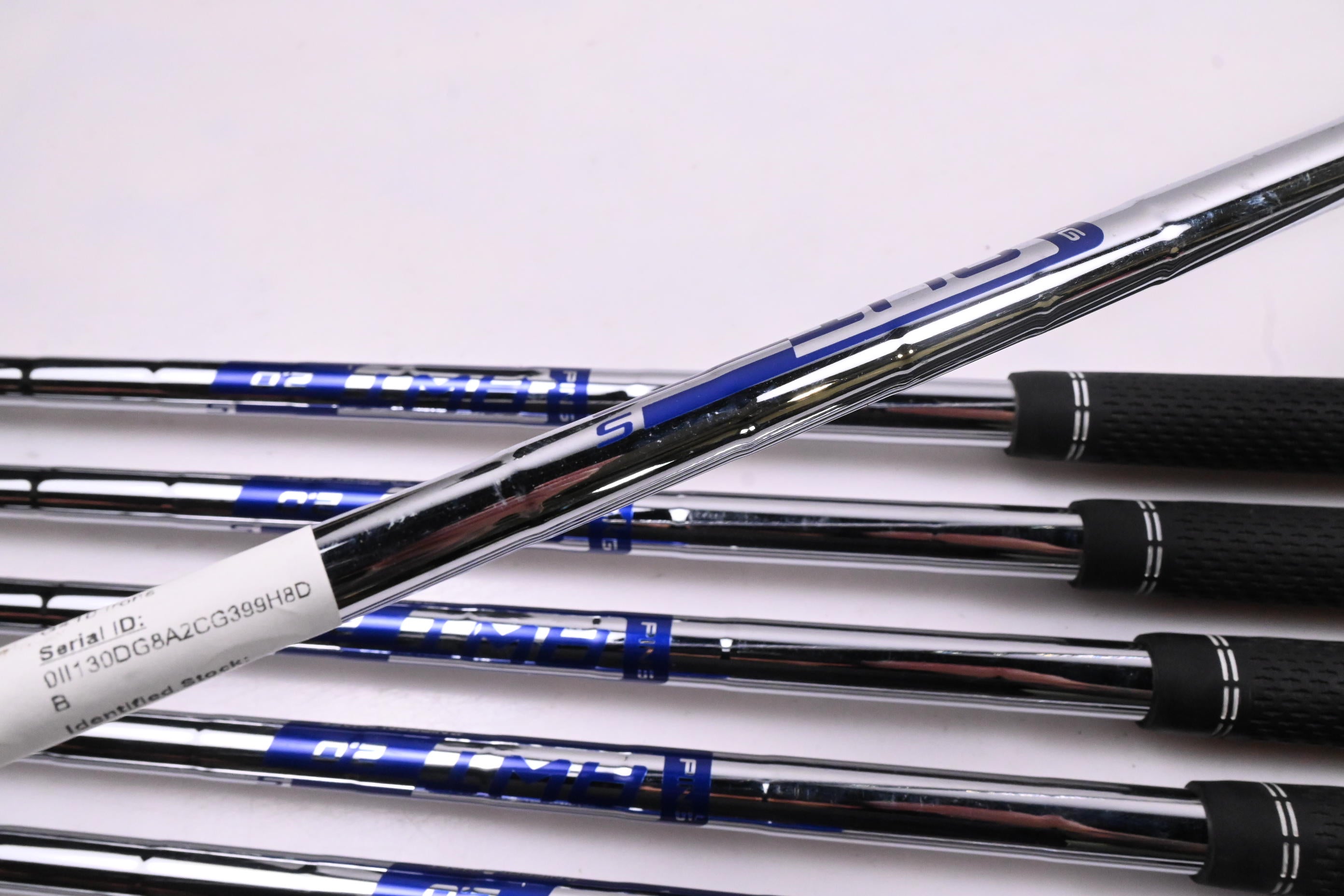 Ping G410 Irons / 4-PW / Blue Dot / Stiff Flex Ping AWT 2.0 Shafts
