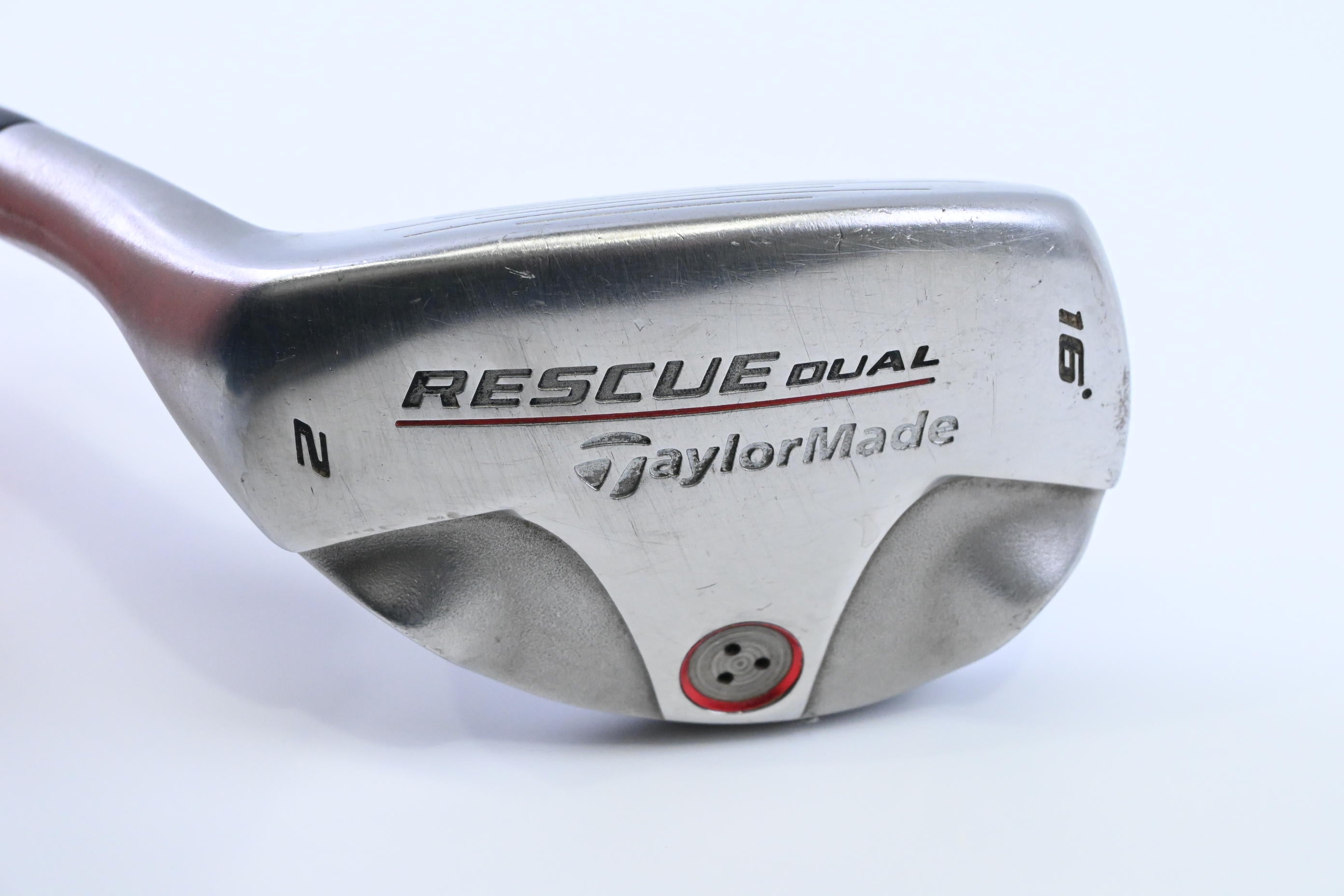 Left Hand Taylormade Rescue Dual #2 Hybrid / 16 Degree / Regular Flex Steel