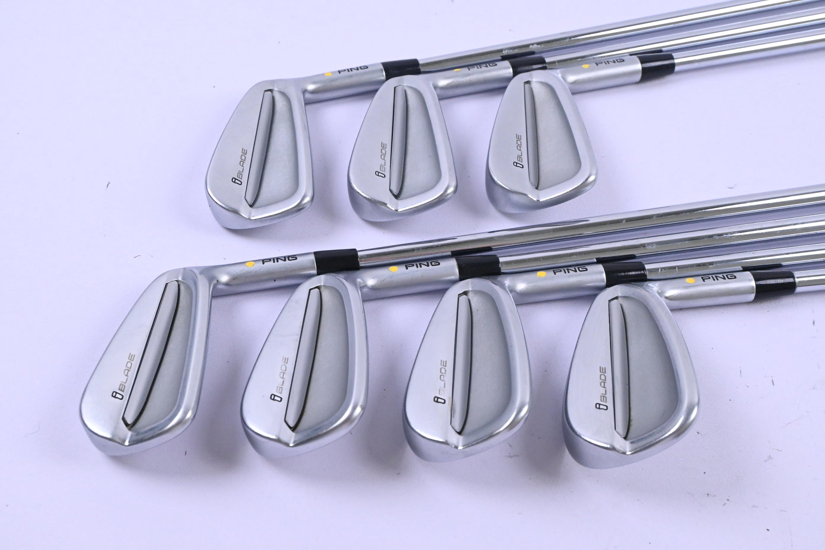 Ping iBlade Irons / 4-PW / Yellow Dot / Stiff Flex Project X Rifle Shafts