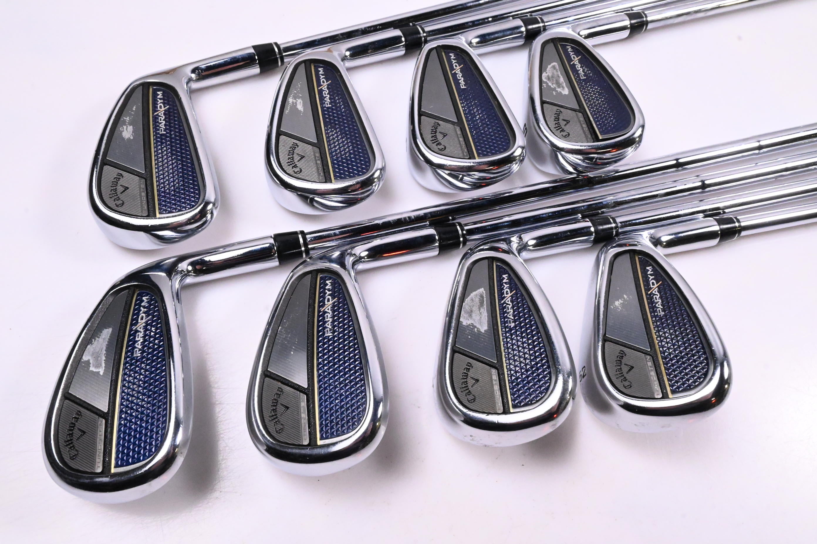 Callaway Paradym Irons / 5-PW+GW+52° / Stiff Flex Dynamic Gold S300 Shafts