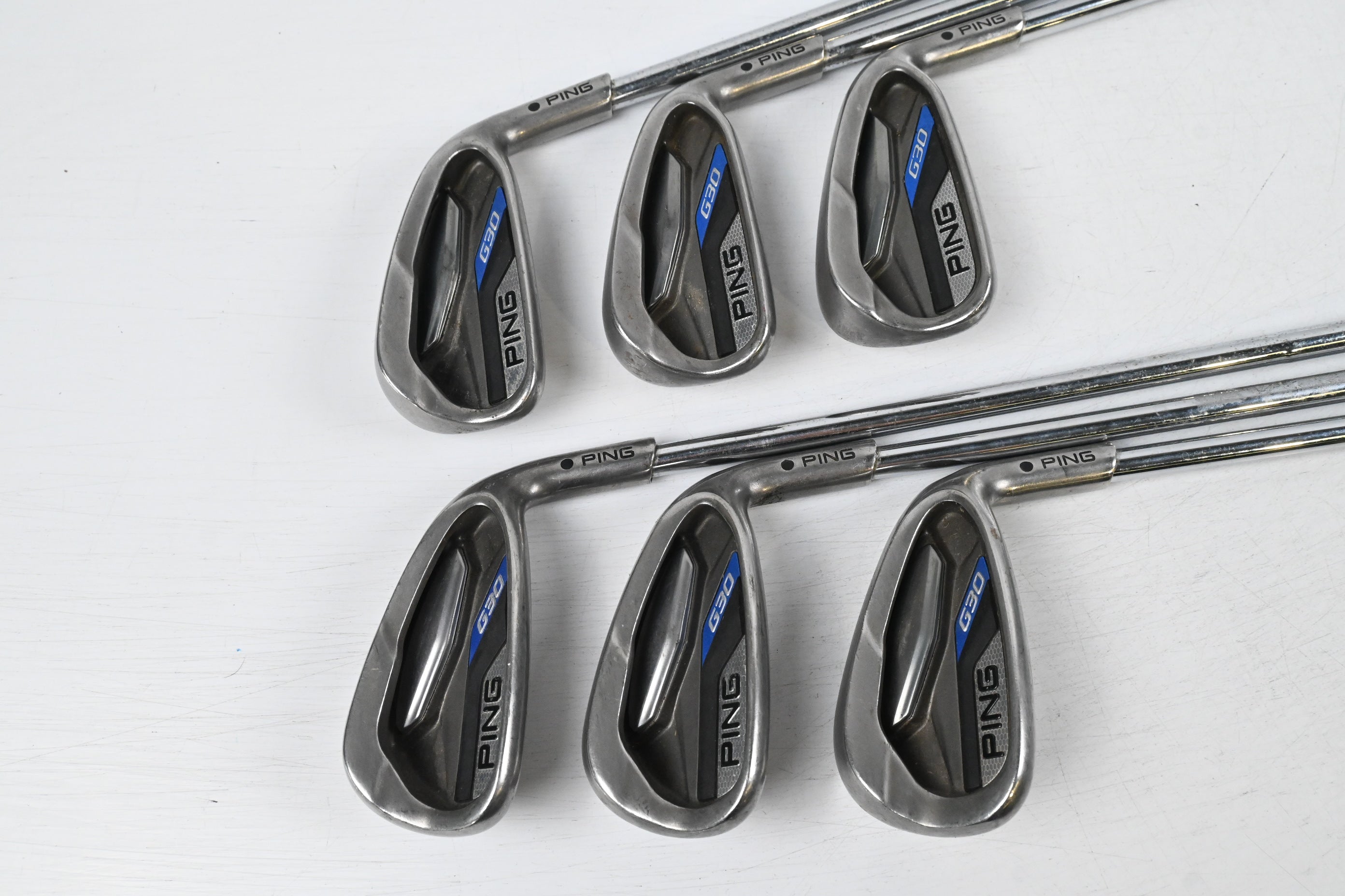 Ping G30 Irons / 5-PW / Black Dot / Regular Flex Ping CFS Distance Shafts