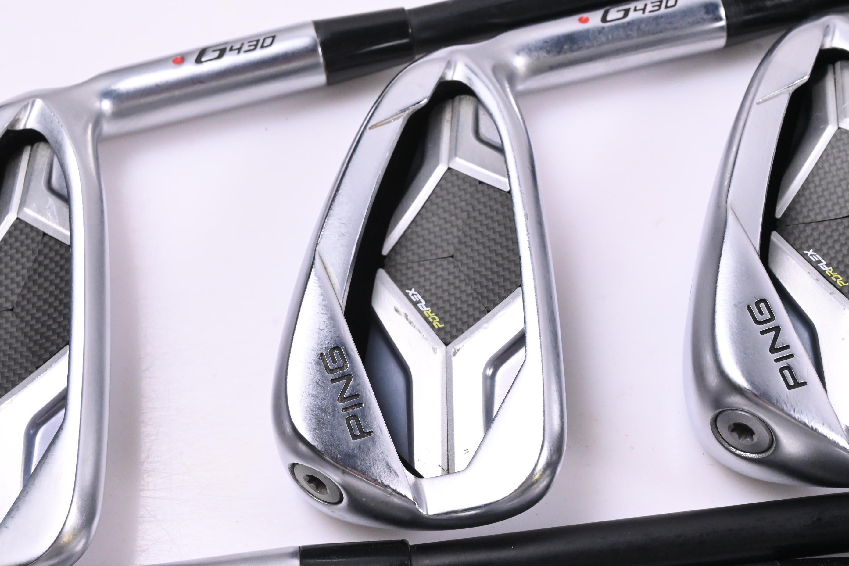 Ping G430 Irons / 4-PW+45° / Red Dot / Regular Flex Ping ALTA CB Black AWT
