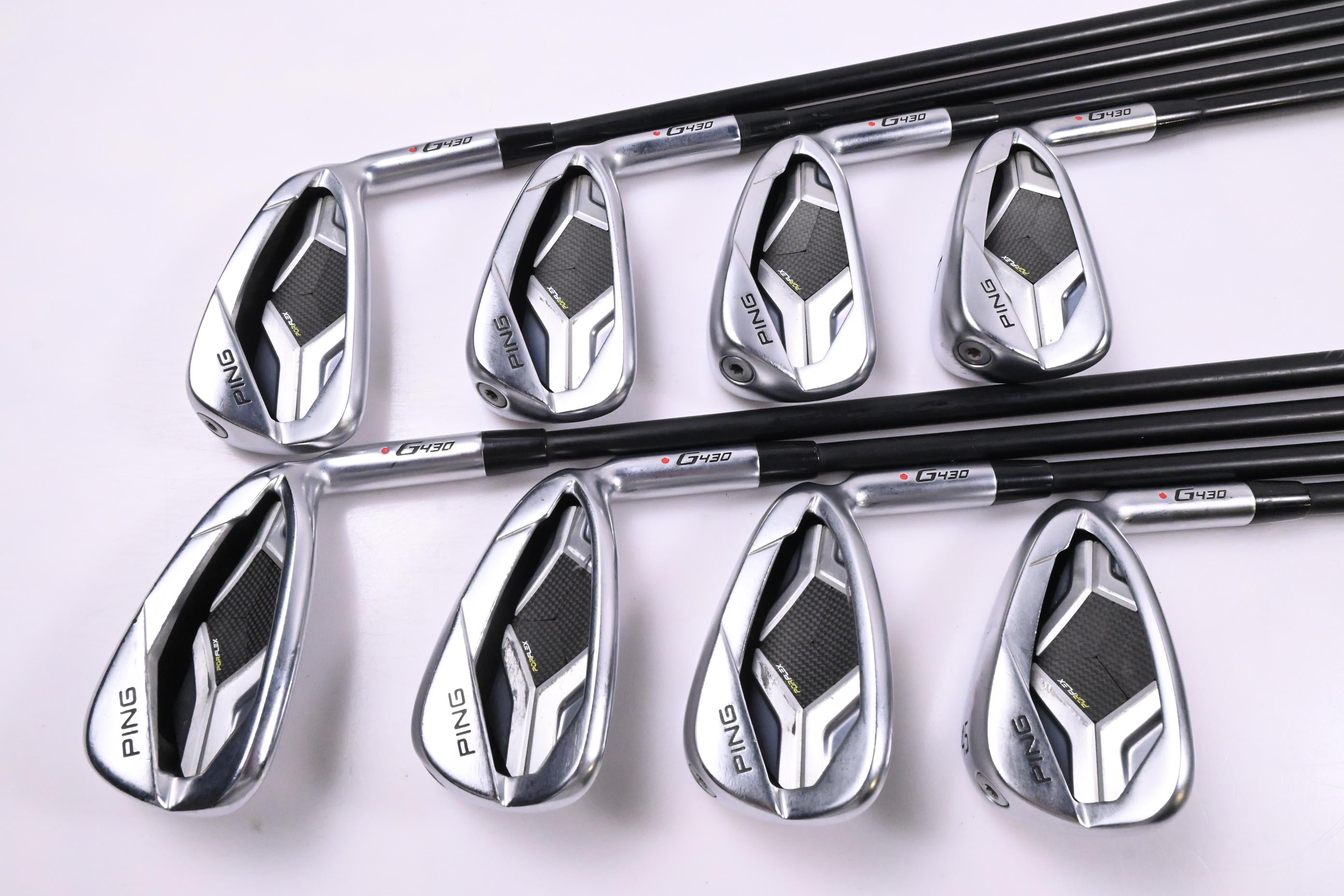 Ping G430 Irons / 4-PW+45° / Red Dot / Regular Flex Ping ALTA CB Black AWT