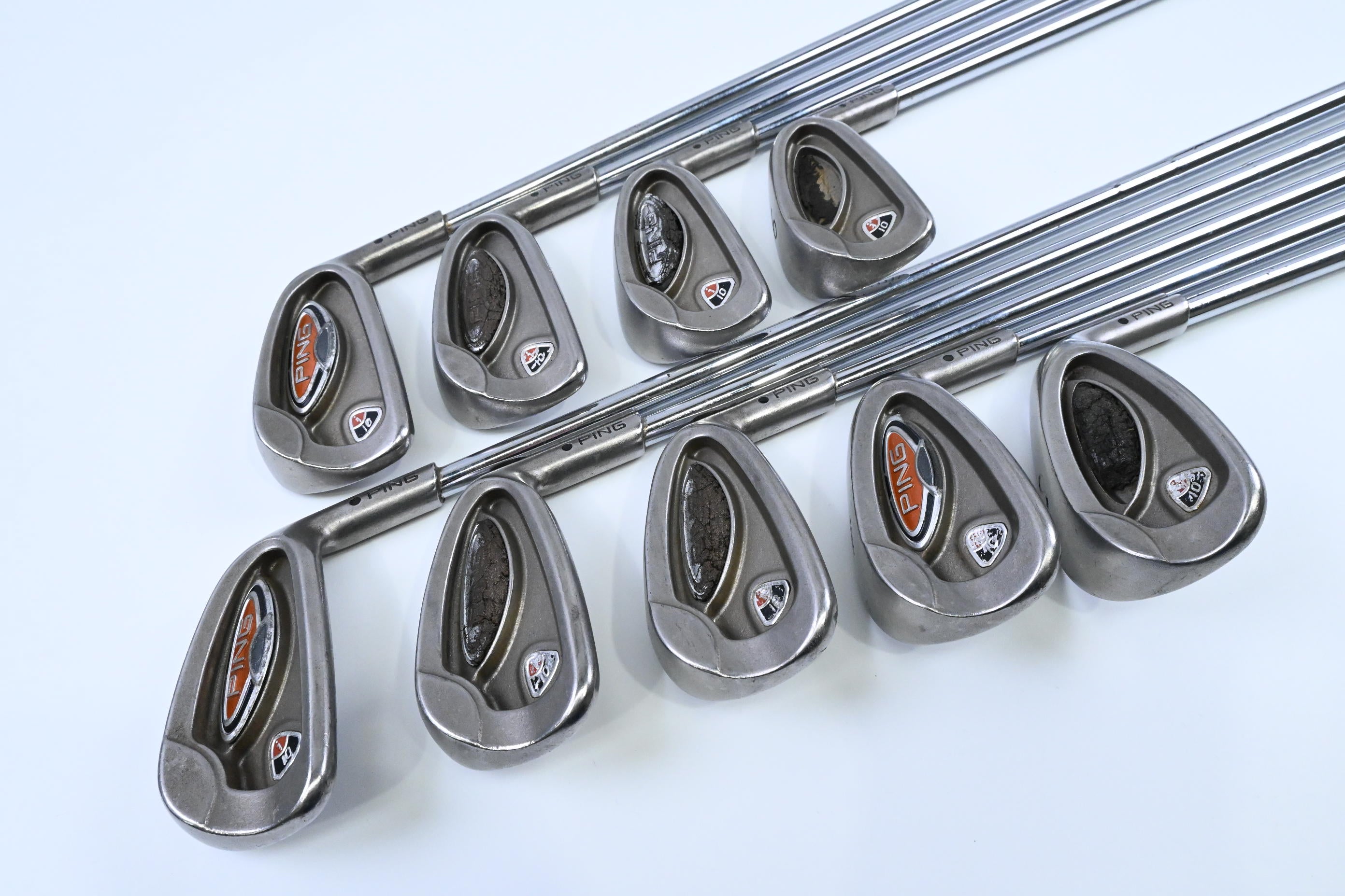 Ping i10 Irons / 3-PW+SW / Black Dot / Regular Flex Ping Steel Shafts