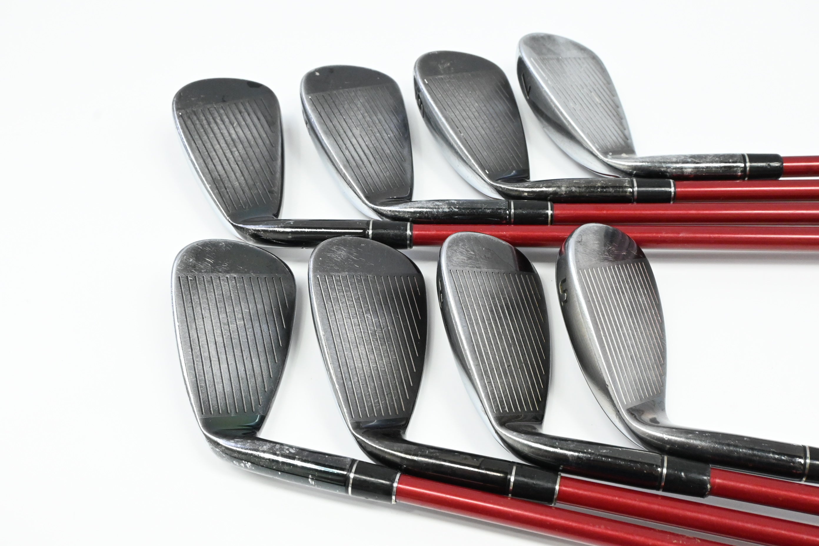 Tour Edge XCG4 Irons / 4-PW+SW / Stiff Flex Fujikura Motore 7 Shafts