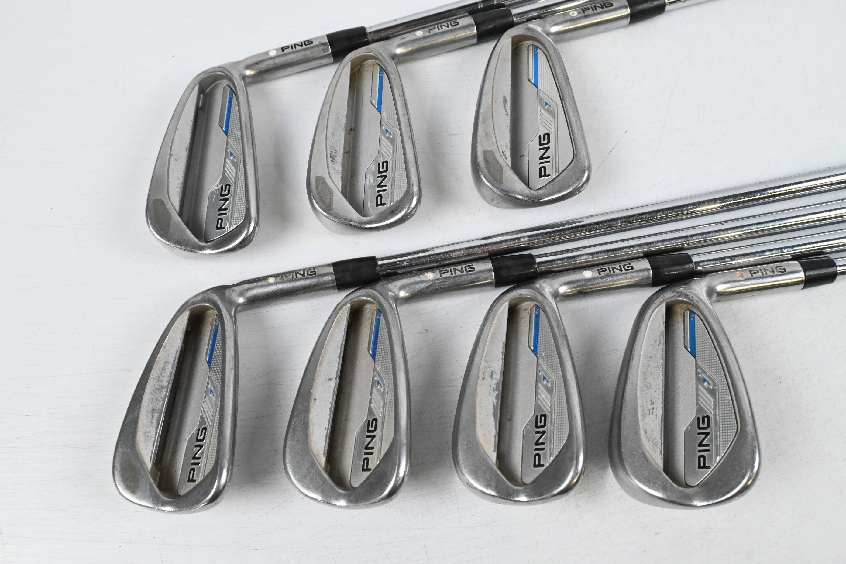 Ping i-Series E1 Irons / 4-PW / White Dot / Regular Flex Project X Precision Shafts
