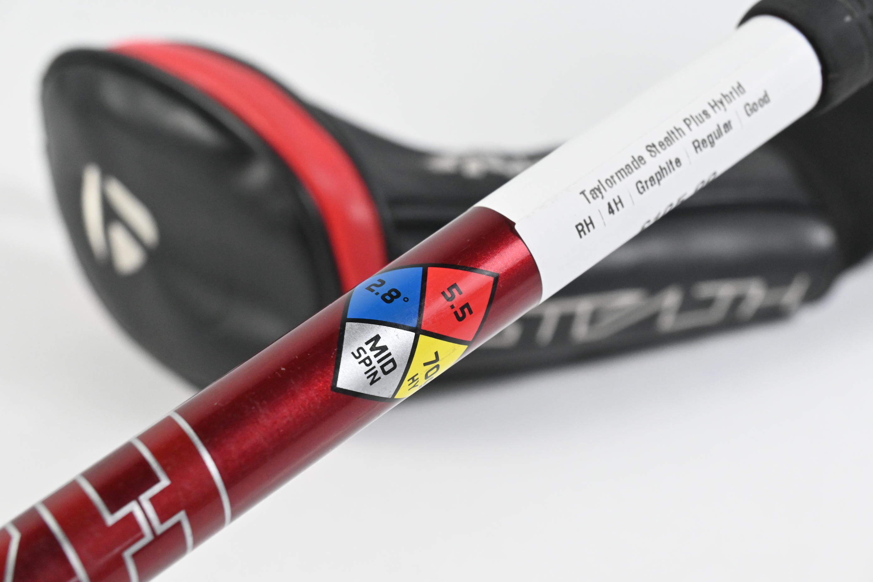 Taylormade Stealth Plus #4 Hybrid / 22 Degree / Regular Flex HZRDUS Smoke RDX