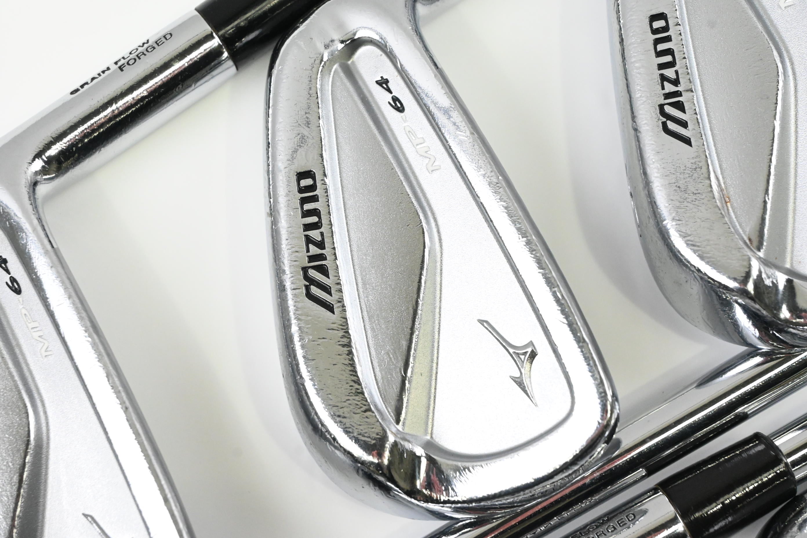 Mizuno MP-64 Irons / 4-PW / Stiff Flex KBS Tour Shafts