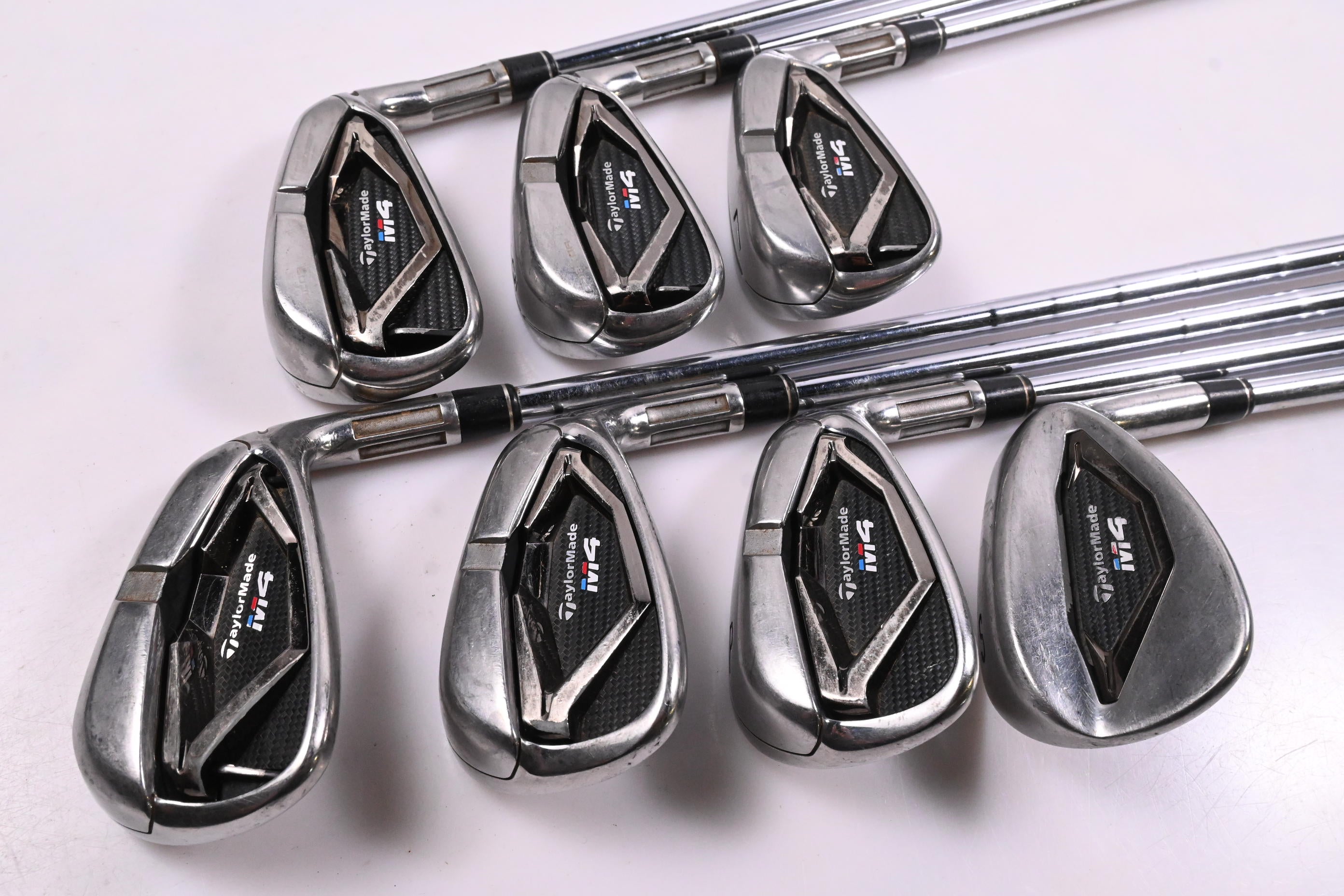 Taylormade M4 Irons / 5-PW+SW / Regular Flex KBS Tour Shafts