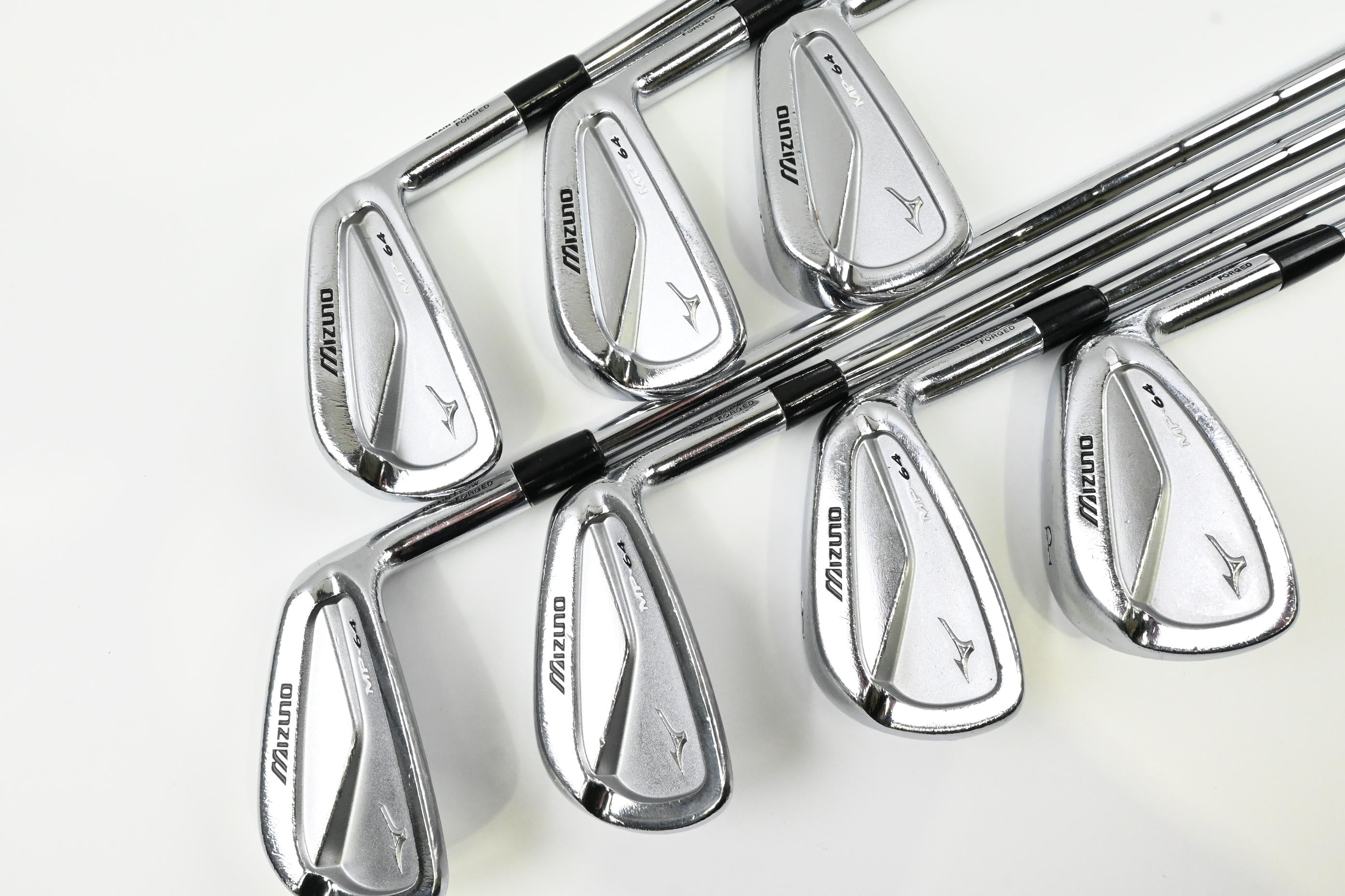 Mizuno MP-64 Irons / 4-PW / Stiff Flex KBS Tour Shafts