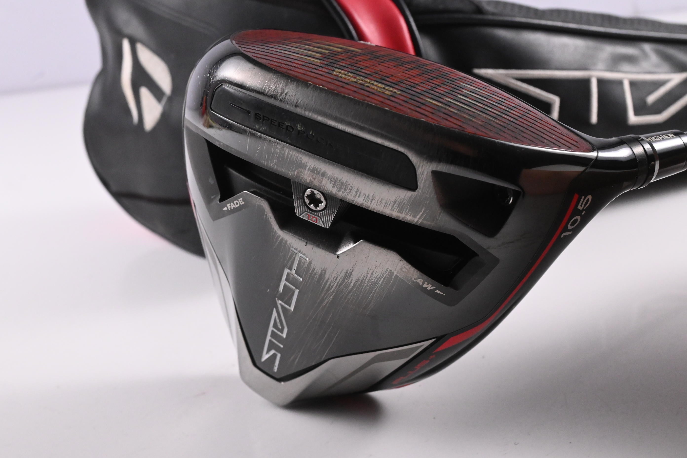 Taylormade Stealth Plus Driver / 10.5 Degree / Stiff Flex HZRDUS RDX Smoke Red