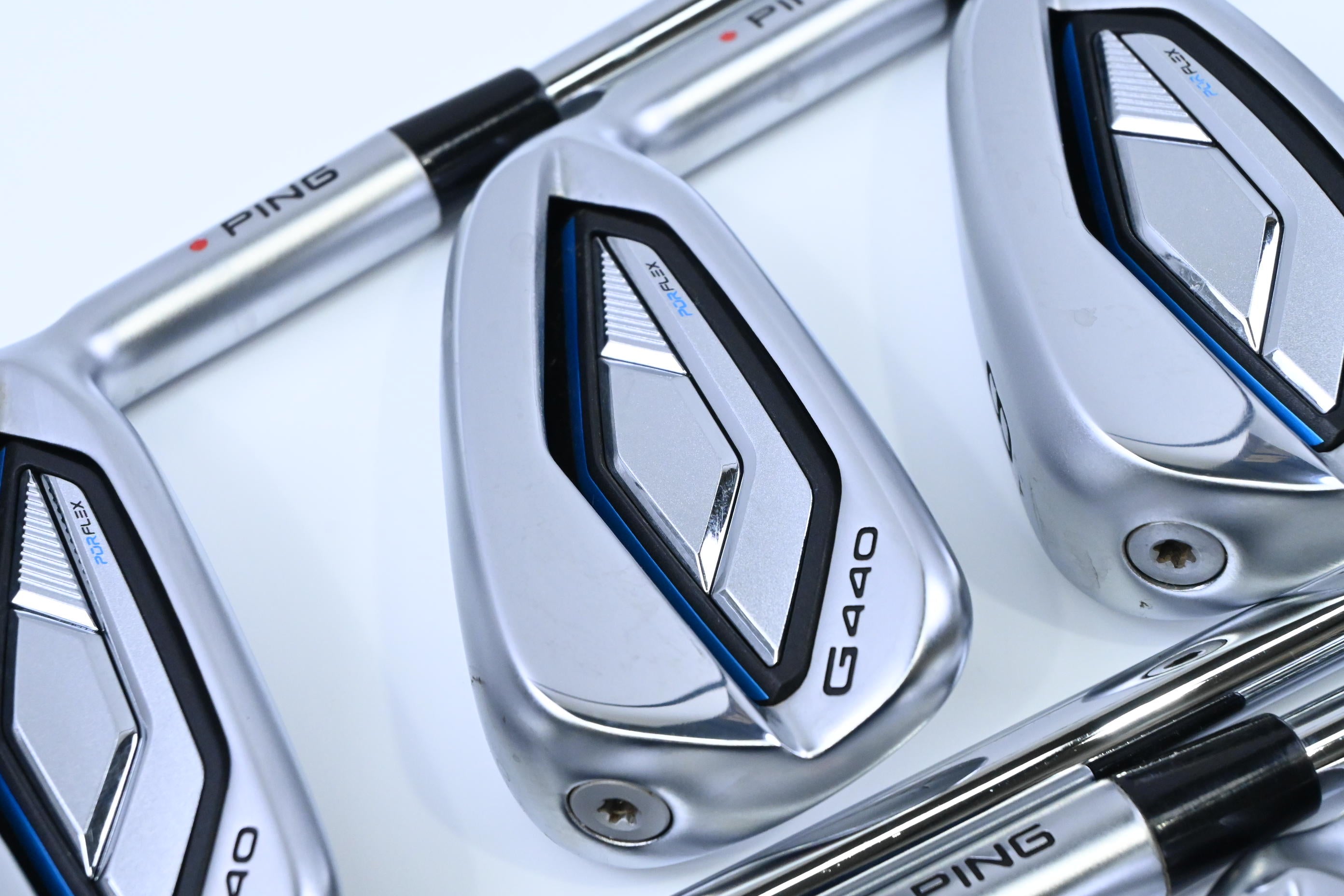 Ping G440 Irons / 6-PW+UW+GW / Red Dot / Regular Flex Ping AWT 3.0 Shafts