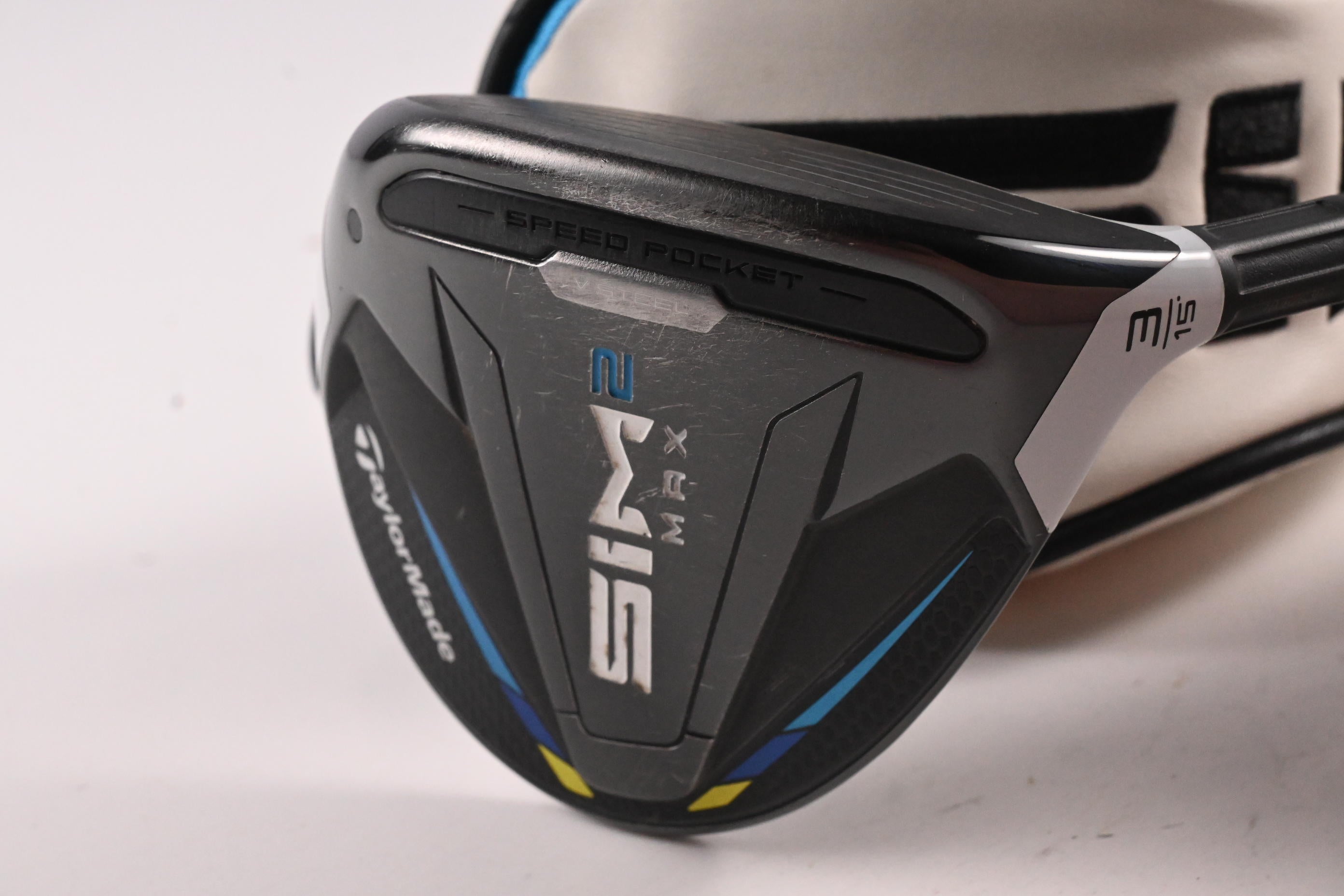 Taylormade SIM Max #3 Wood / 15 Degree / Stiff Flex Ventus Blue 6 Shaft