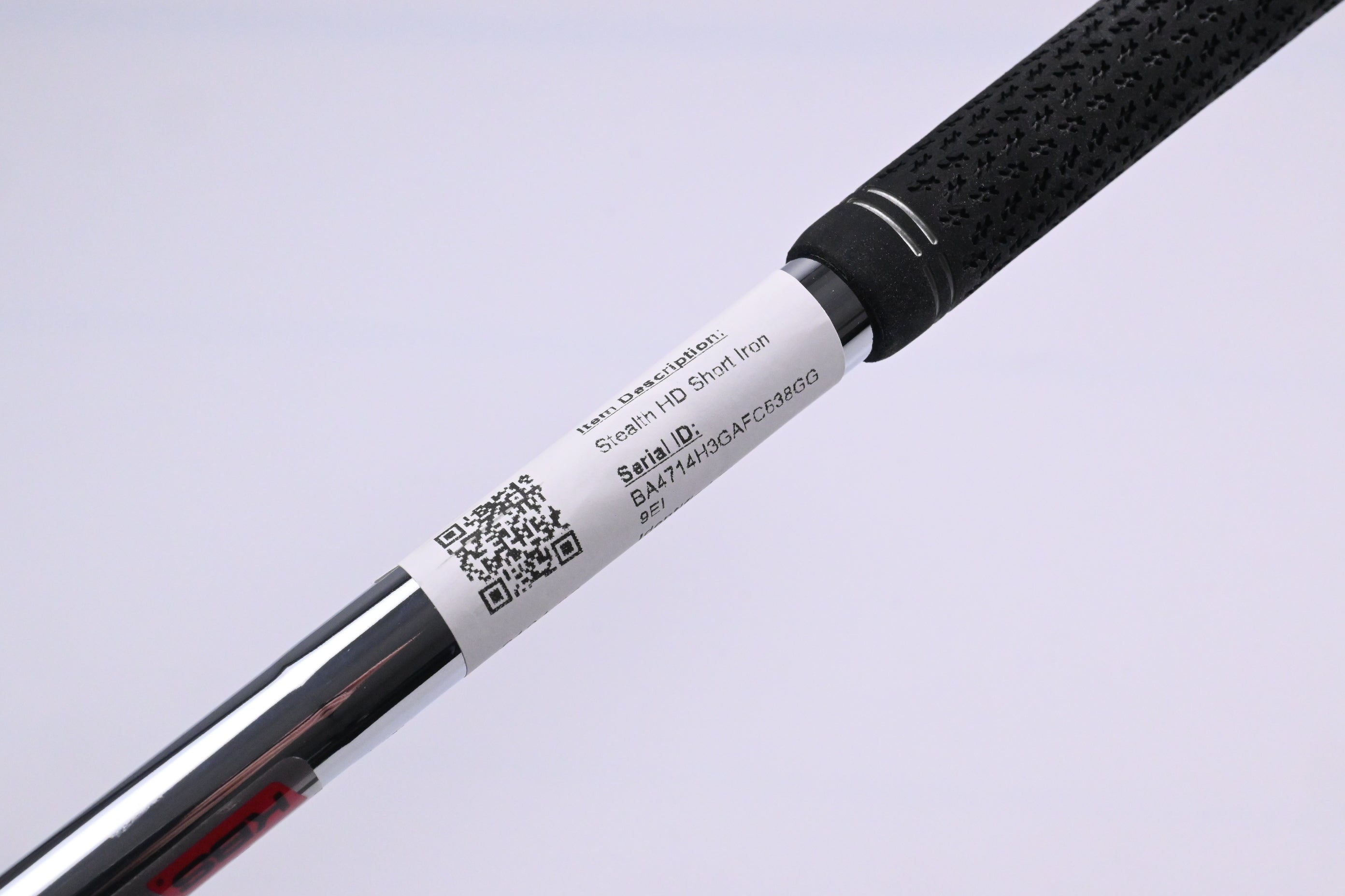 Taylormade Stealth HD #9 Iron / 38.5 Degree / Stiff Flex KBS MAX MT 85 Shaft