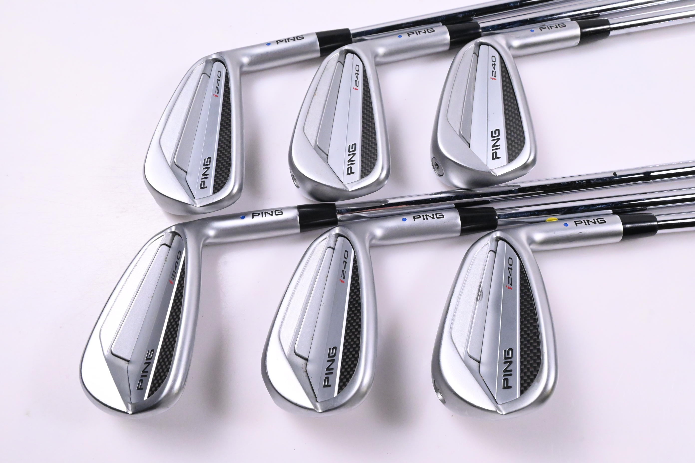 Ping I240 Irons / 5-PW / Blue Dot / X-Flex Ping AWT 3.0 Shafts