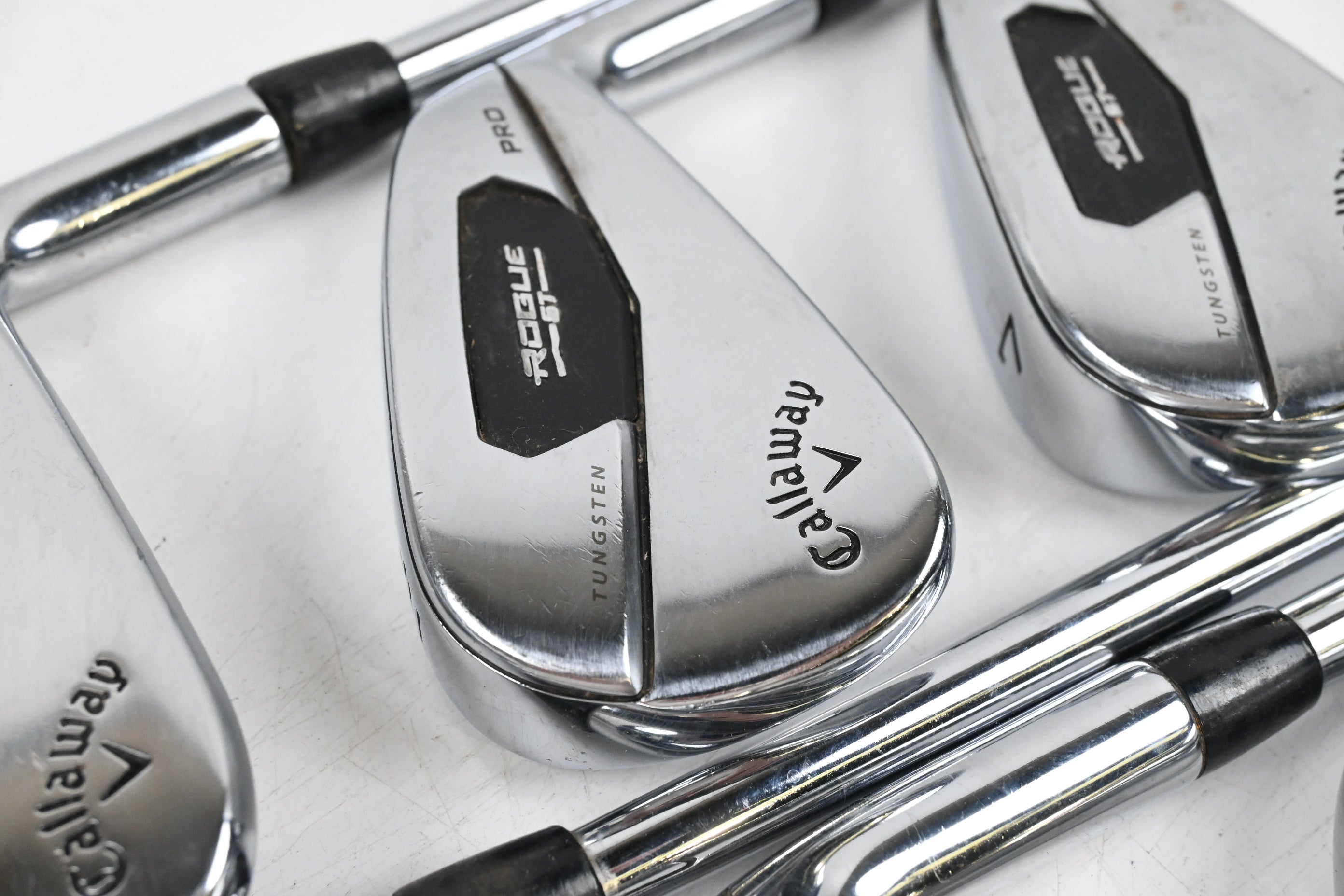 Callaway Rogue ST Pro Irons / 5-PW / Stiff Flex Project X LZ 120 Shafts