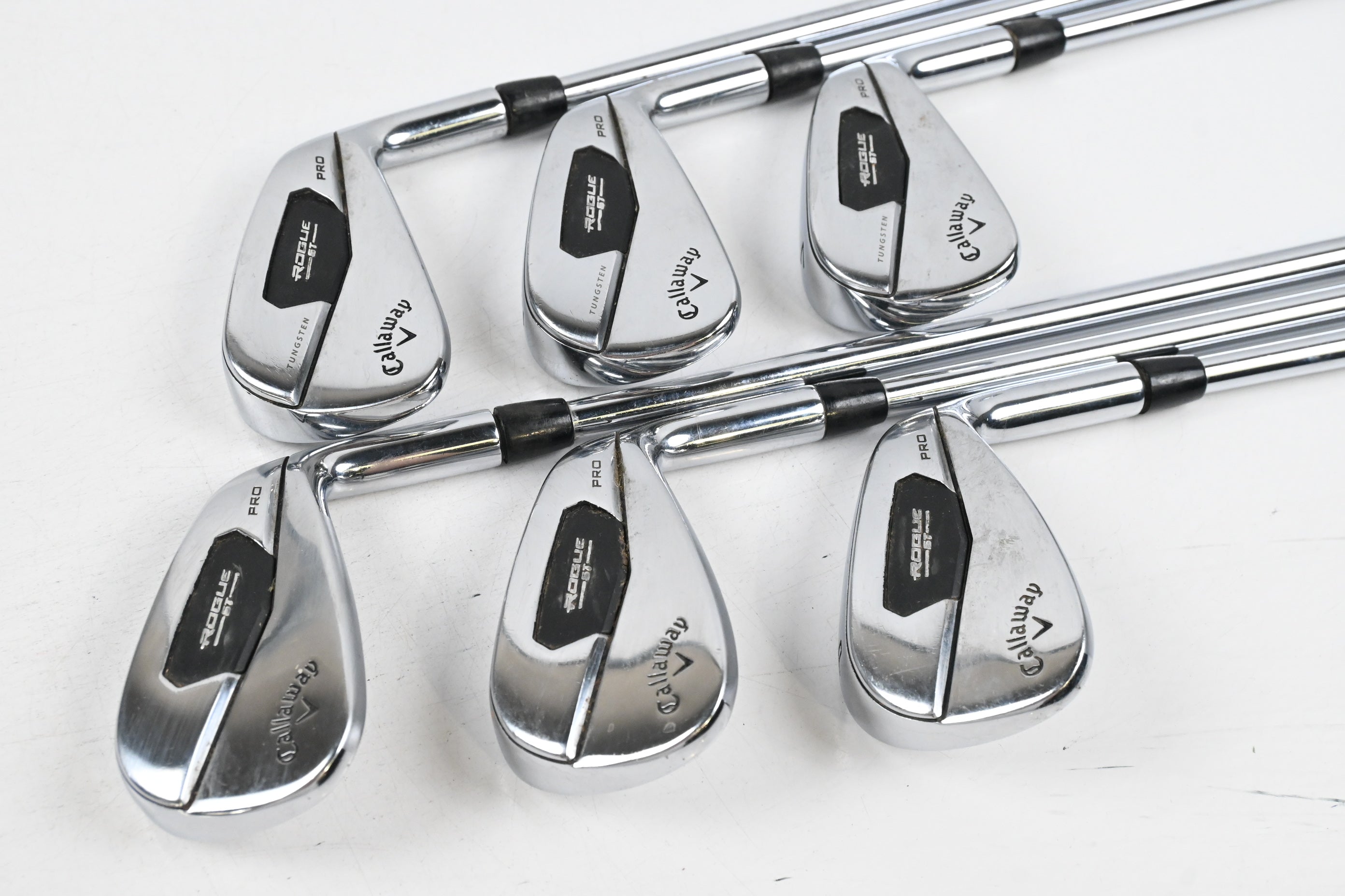 Callaway Rogue ST Pro Irons / 5-PW / Stiff Flex Project X LZ 120 Shafts