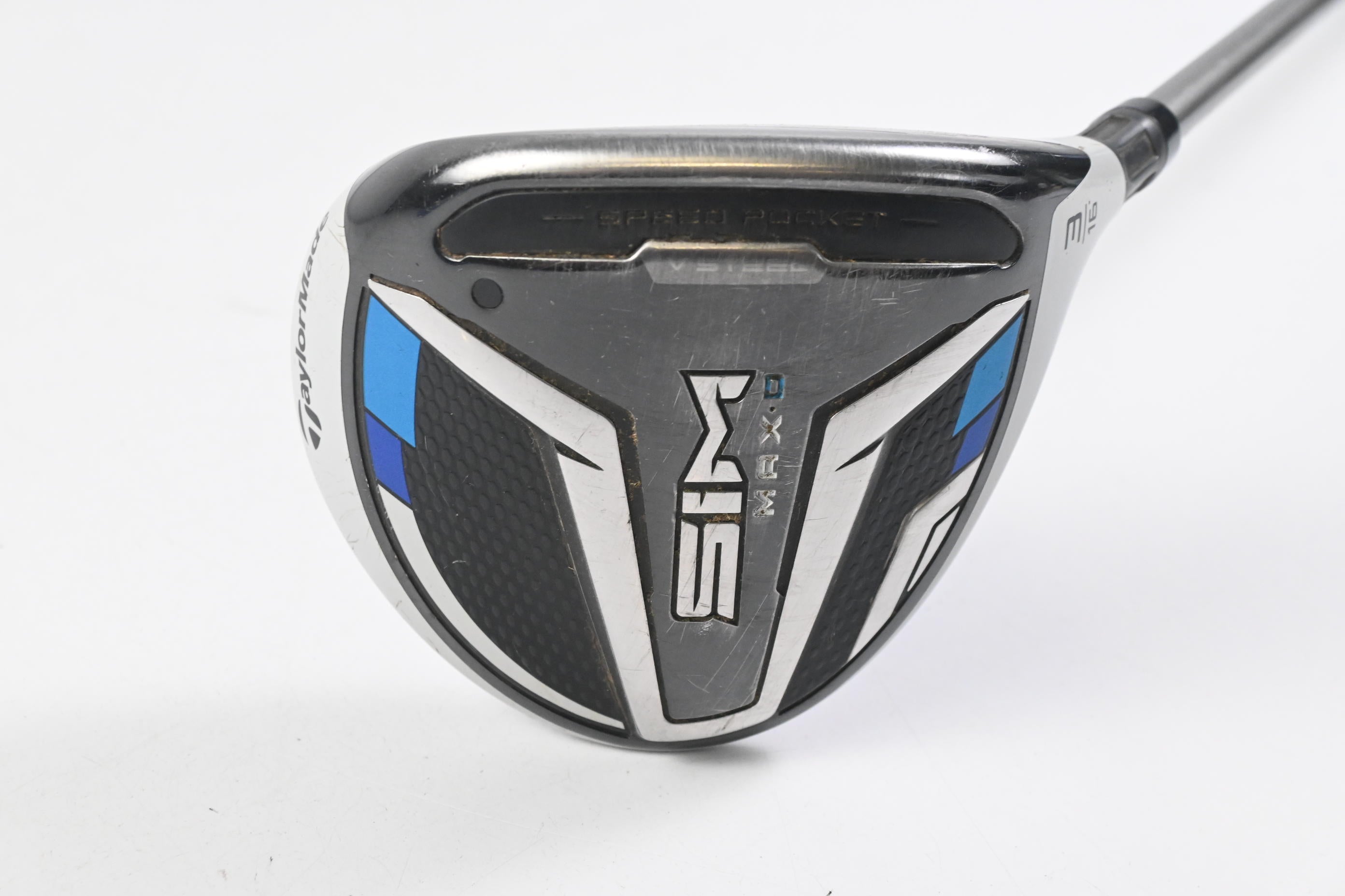 Taylormade SIM Max D #3 Wood / 16 Degree / Stiff Flex UST Mamiya Helium 5 Shaft