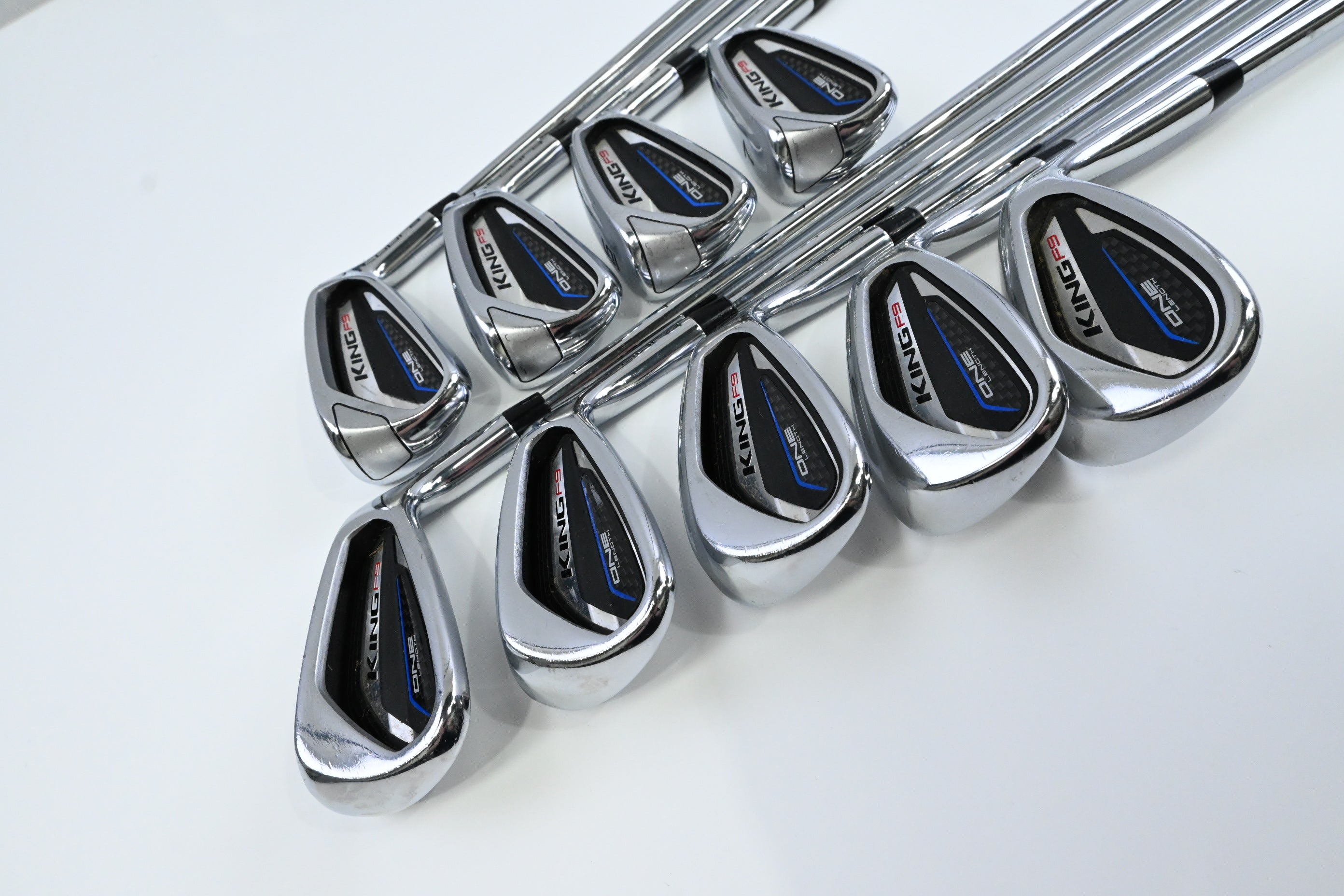 Cobra King F9 Irons / 4-PW+GW+SW / Regular Flex Cobra Shafts