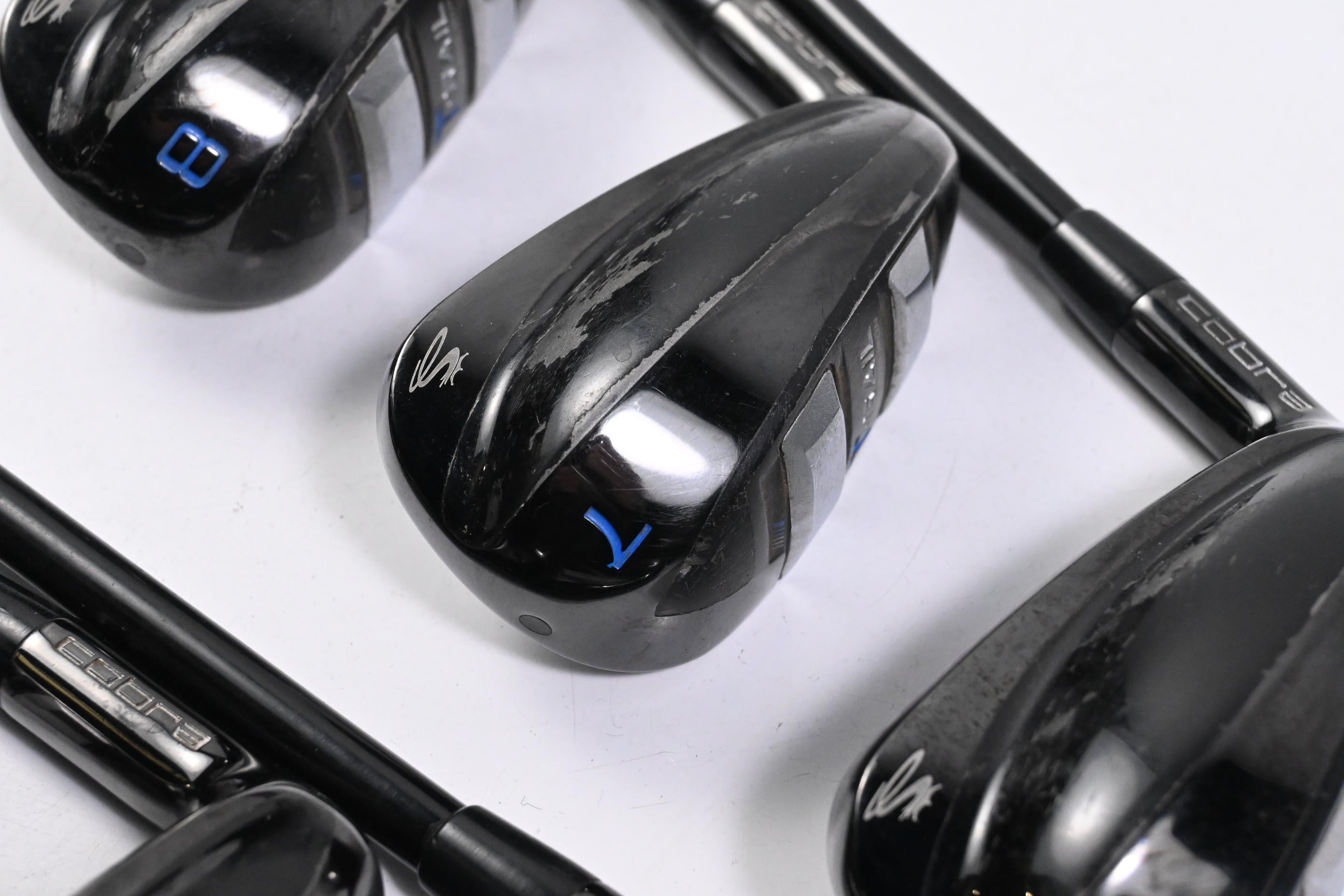 Left Hand Cobra T-Rail Hybrid Combo Irons / 6-PW+SW / Senior Flex Accra iS4