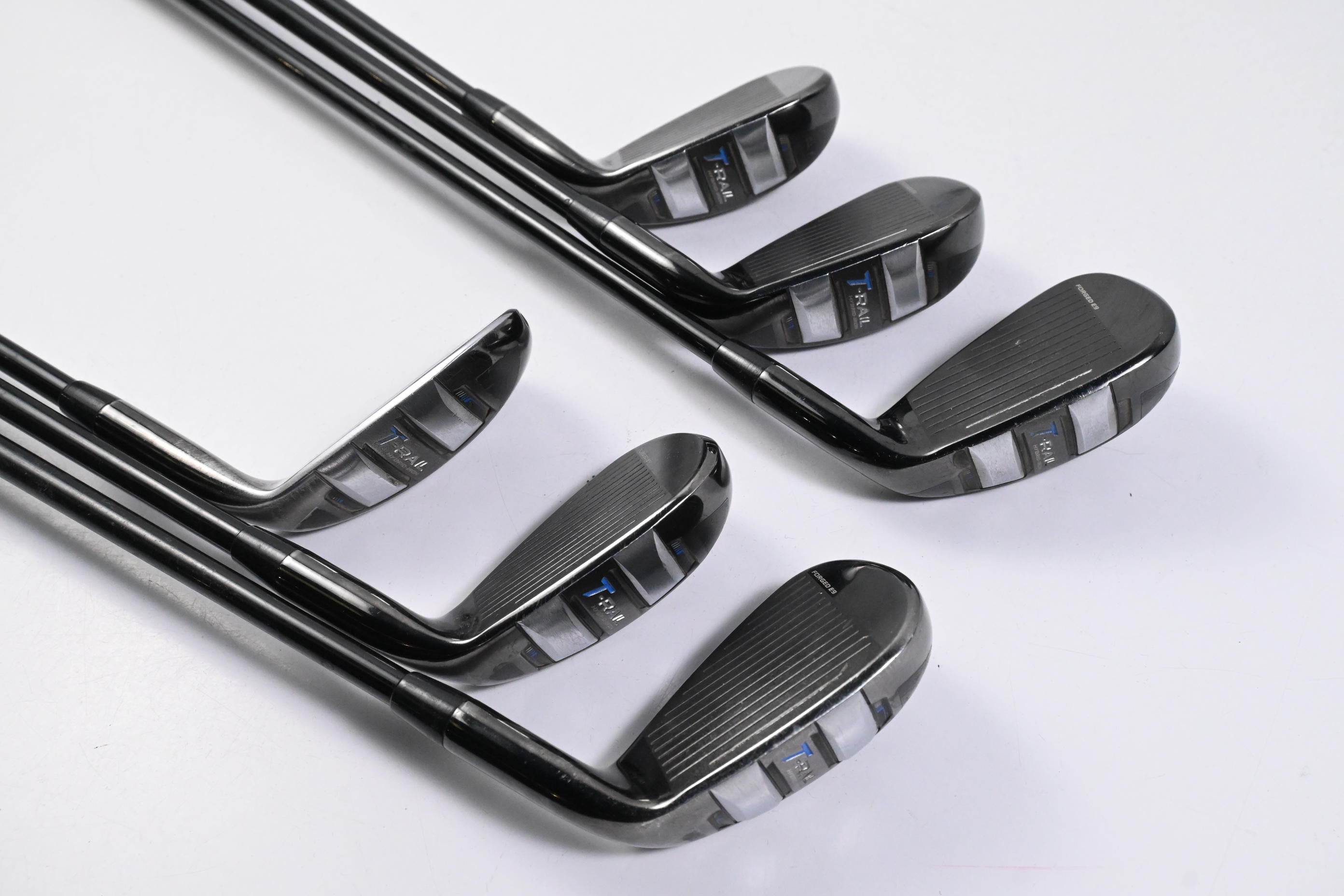 Left Hand Cobra T-Rail Hybrid Combo Irons / 6-PW+SW / Senior Flex Accra iS4