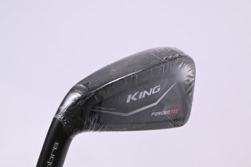 Left Hand Cobra King Forged Tec Black #4 Iron / 21 Degree / Stiff Flex KBS Tour