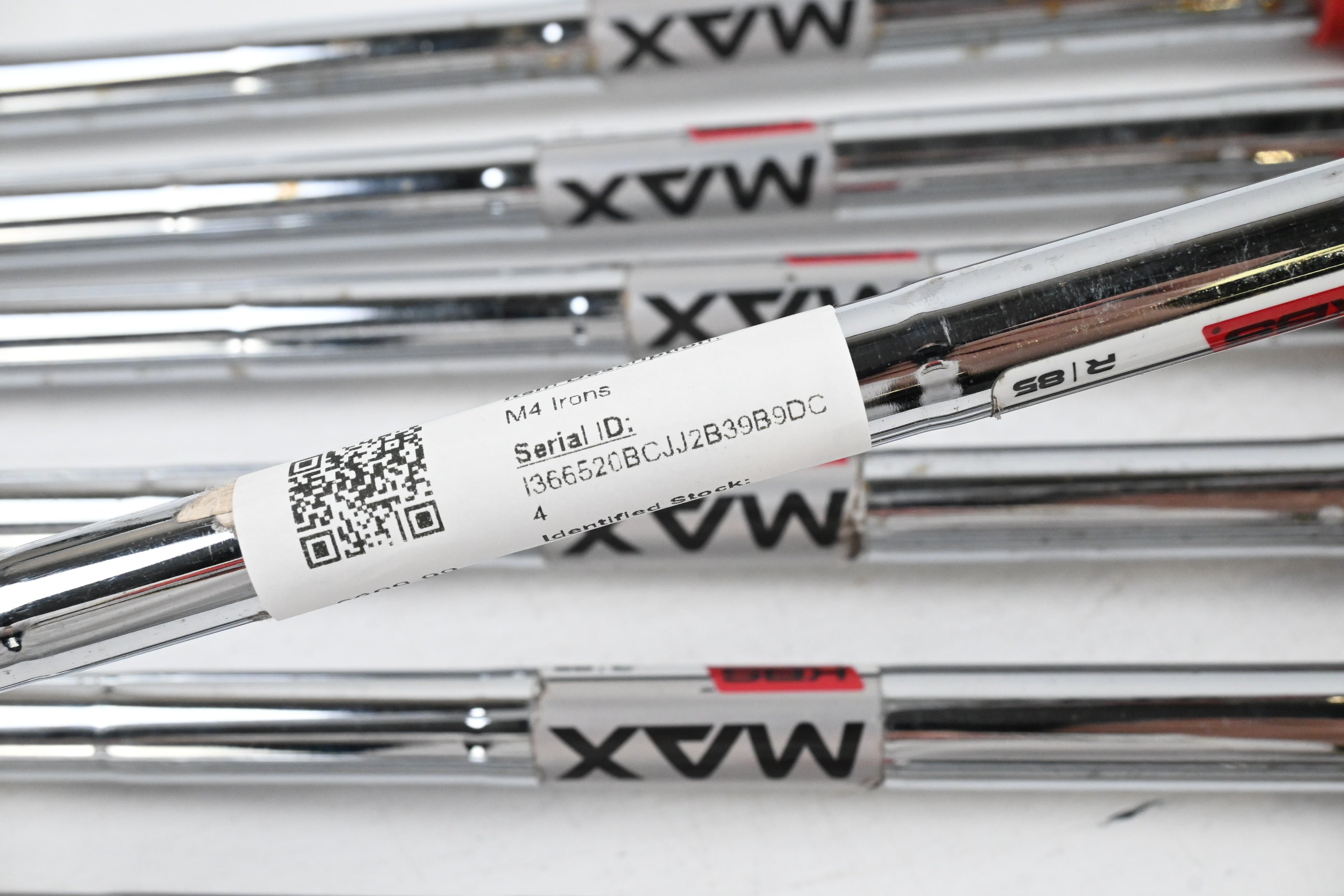 Taylormade M4 Irons / 5-PW+SW  / Regular Flex KBS MAX 85 Shafts