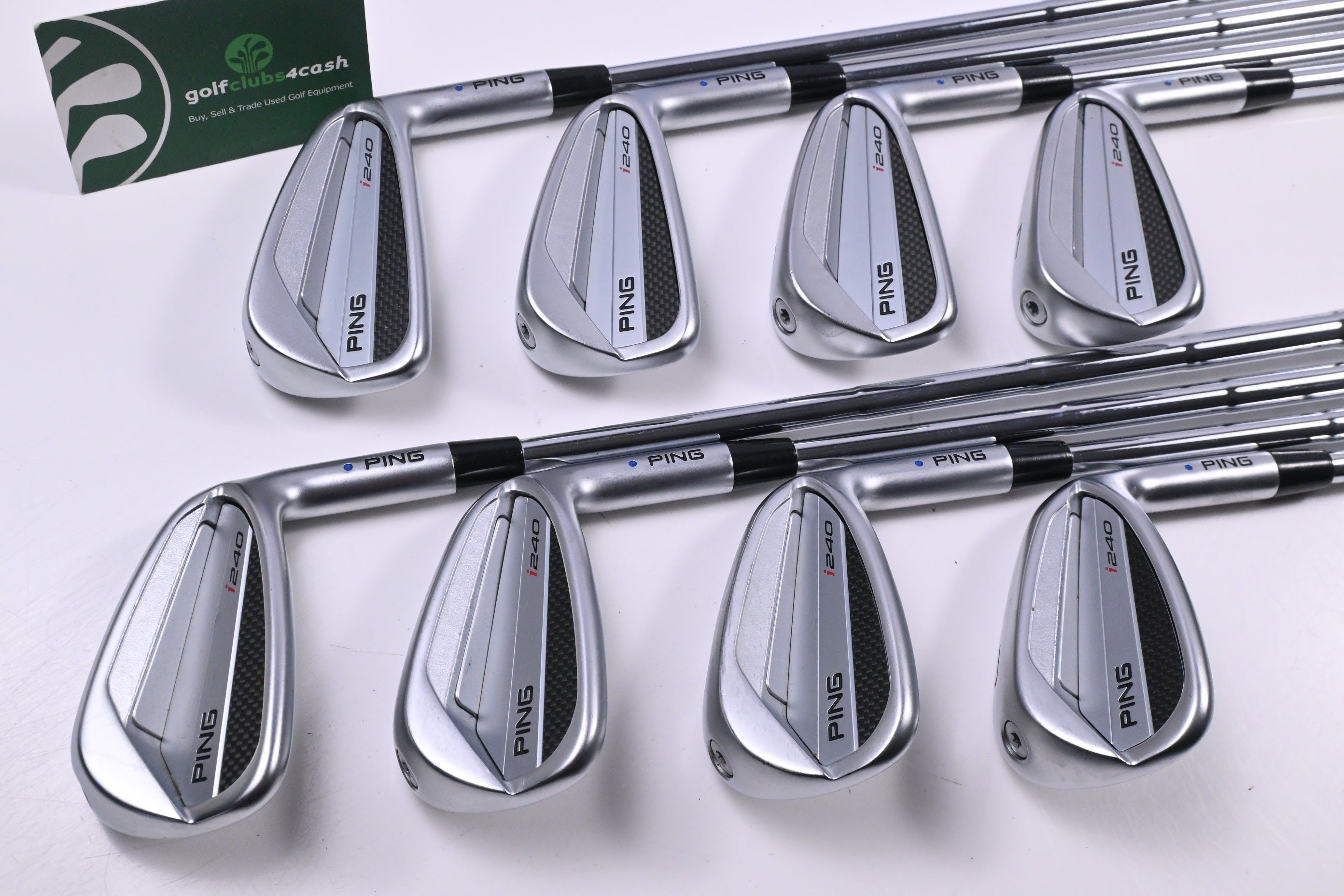 Ping I240 Irons / 4-PW+GW / Blue Dot / X-Flex Dynamic Gold Mid 115 X100 Shafts