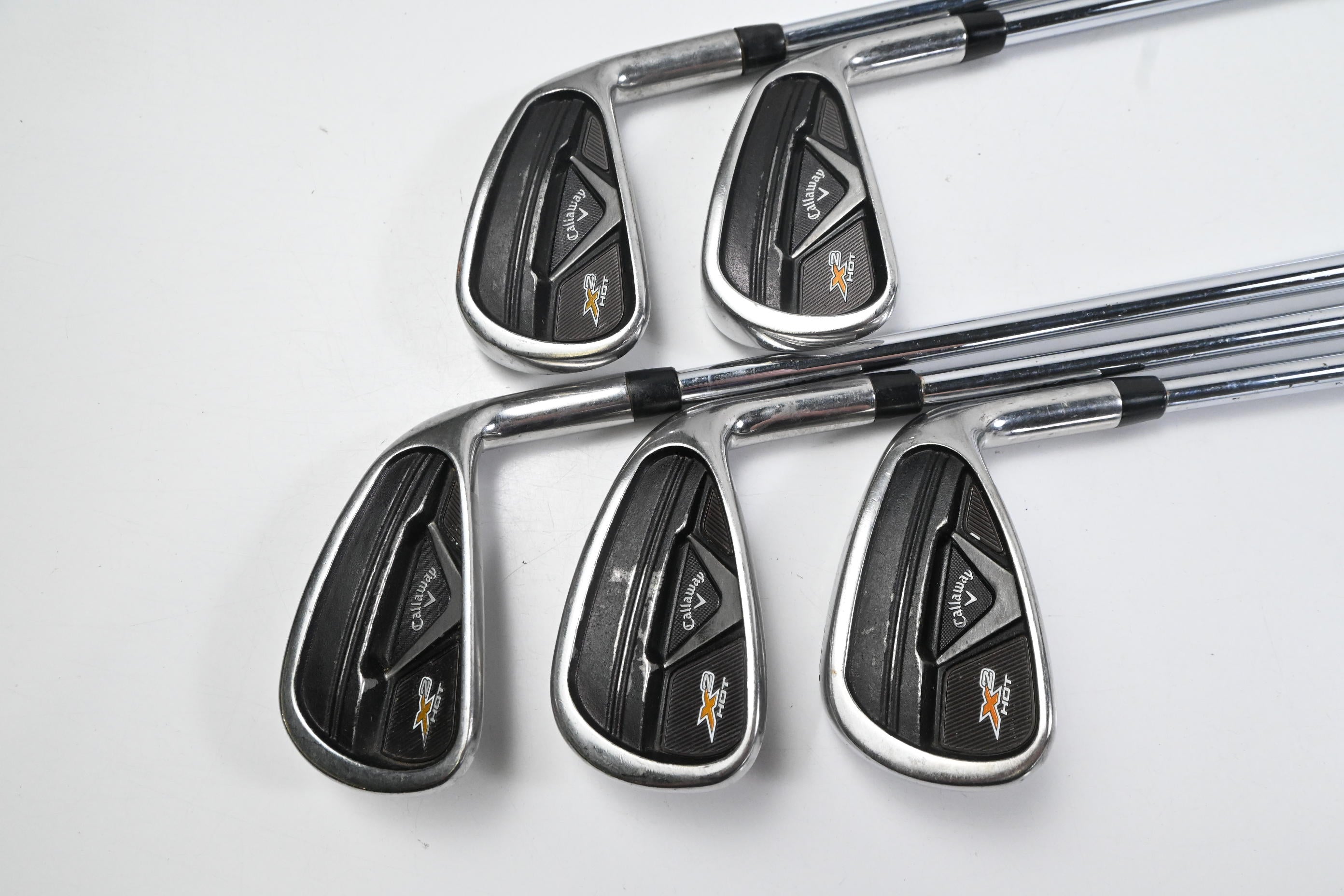 Callaway X2 Hot Pro Irons / 5-9i / Stiff Flex Project X Rifle Flighted 95 Shafts